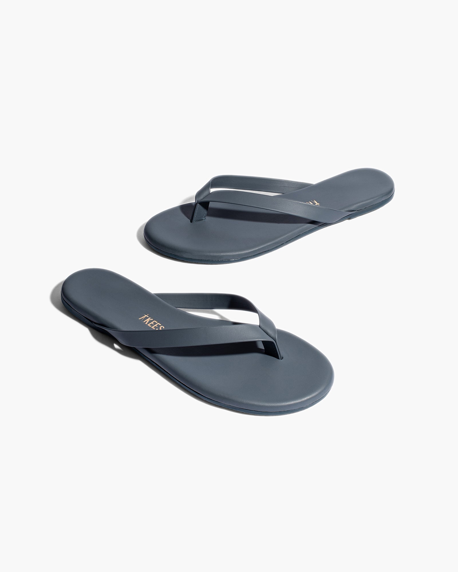 TKEES Boyfriend Flip Flops Damen Blau | ROKSZVJ-91