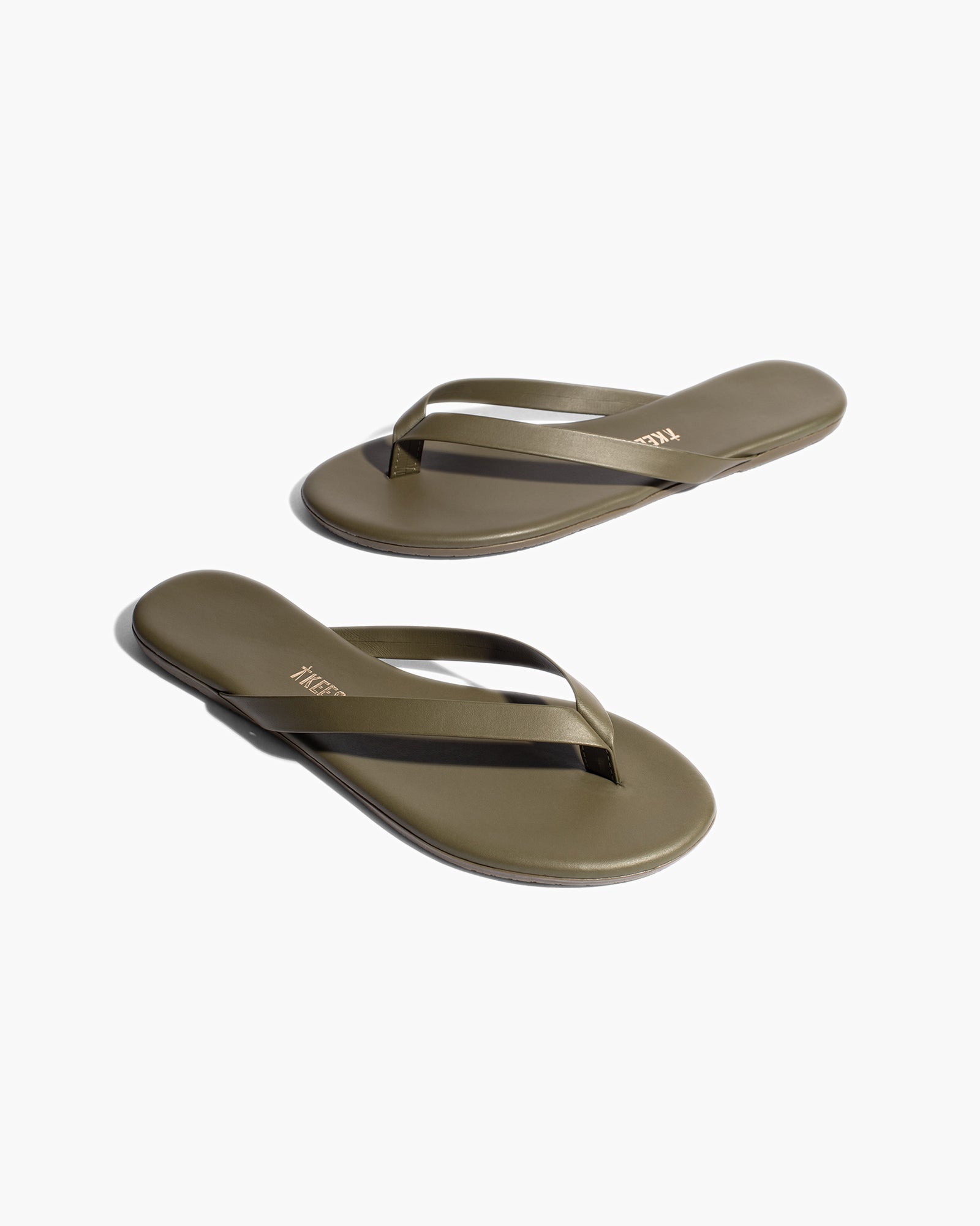 TKEES Boyfriend Flip Flops Damen Grün | HOWVCIB-32