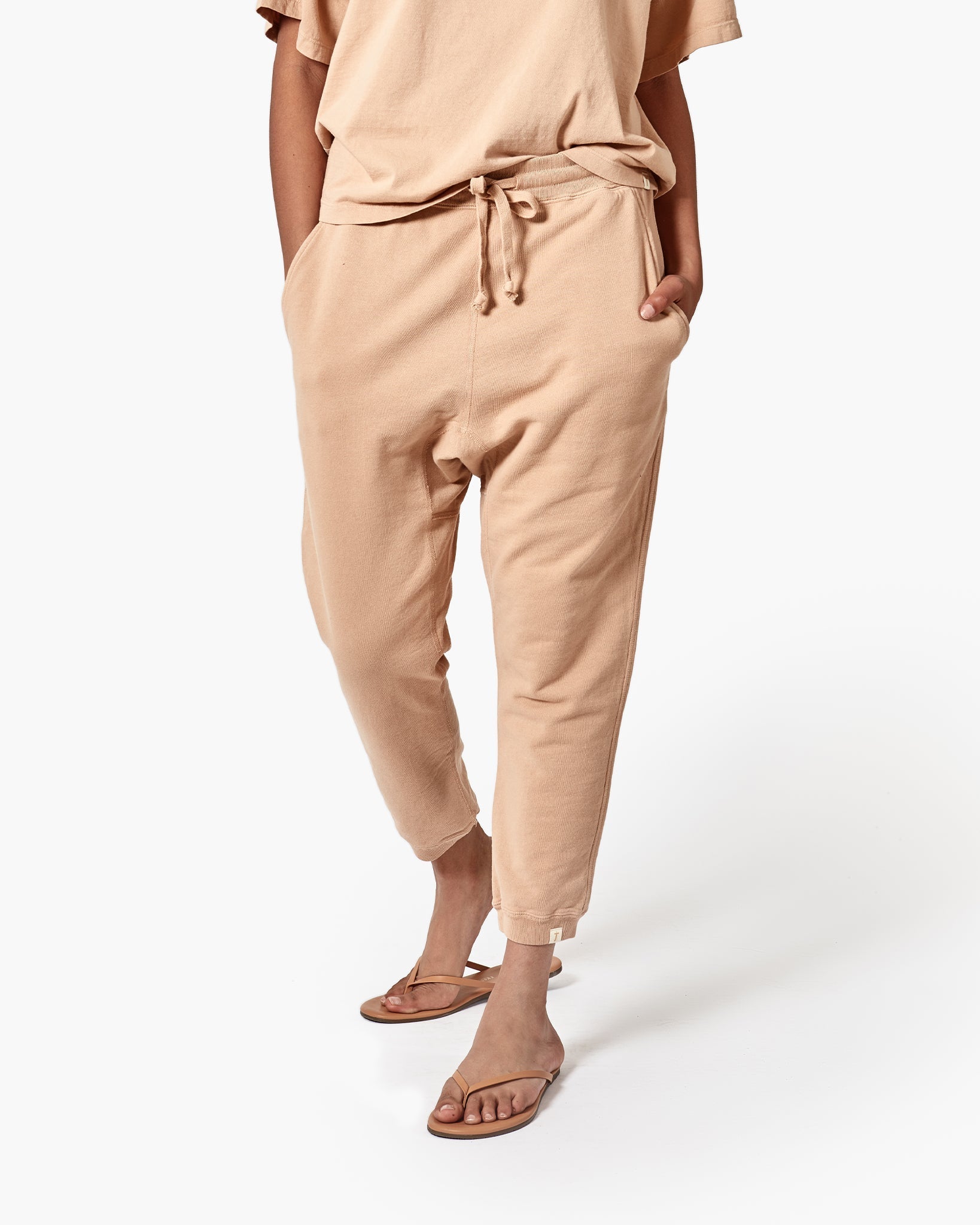 TKEES Core Jogginghose Damen Khaki | BOAGZMY-12