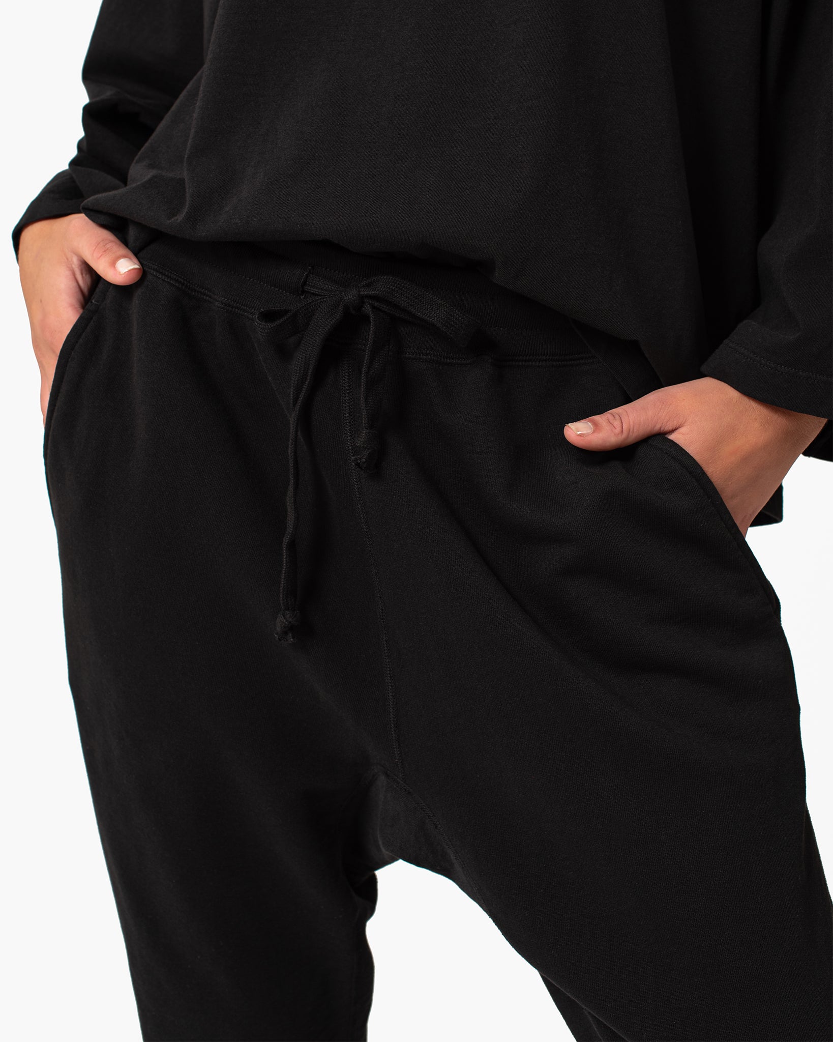 TKEES Core Jogginghose Damen Schwarz | KZYSXDQ-02