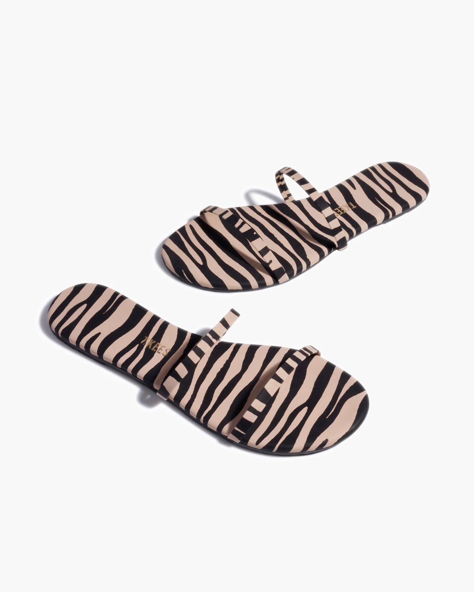 TKEES Gemma Animal Sandalen Damen Weiß Schwarz | HKZJQUA-47