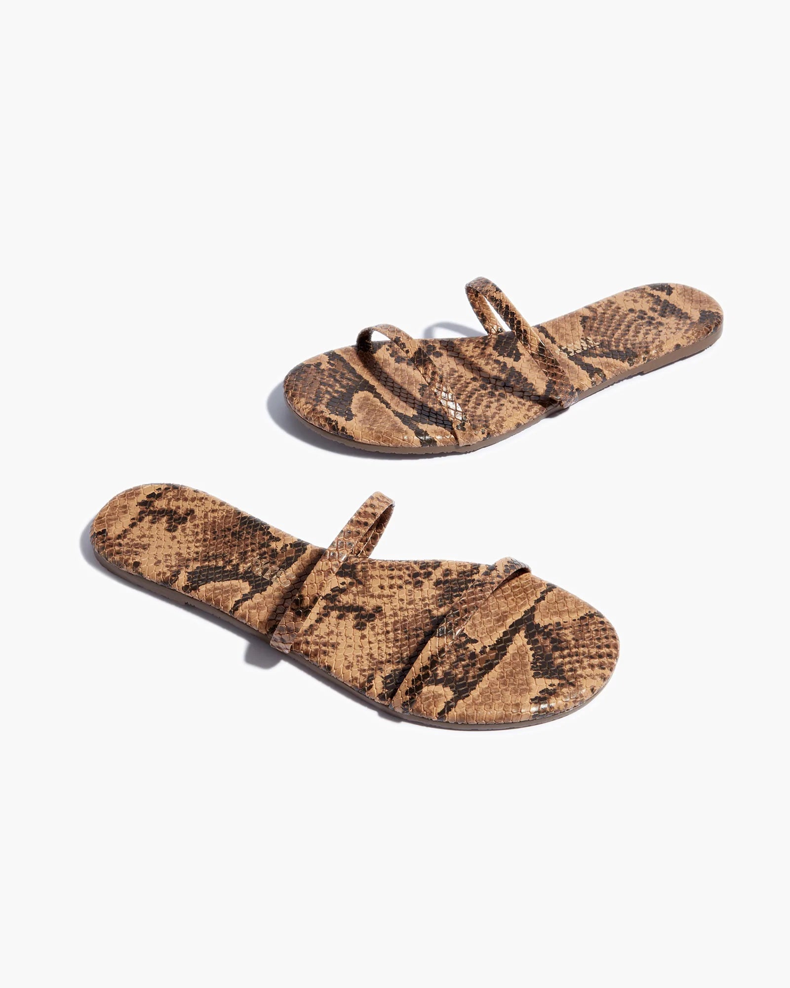 TKEES Gemma Vegan Animal Sandalen Damen Schlangenoptik | FMLVXQI-41