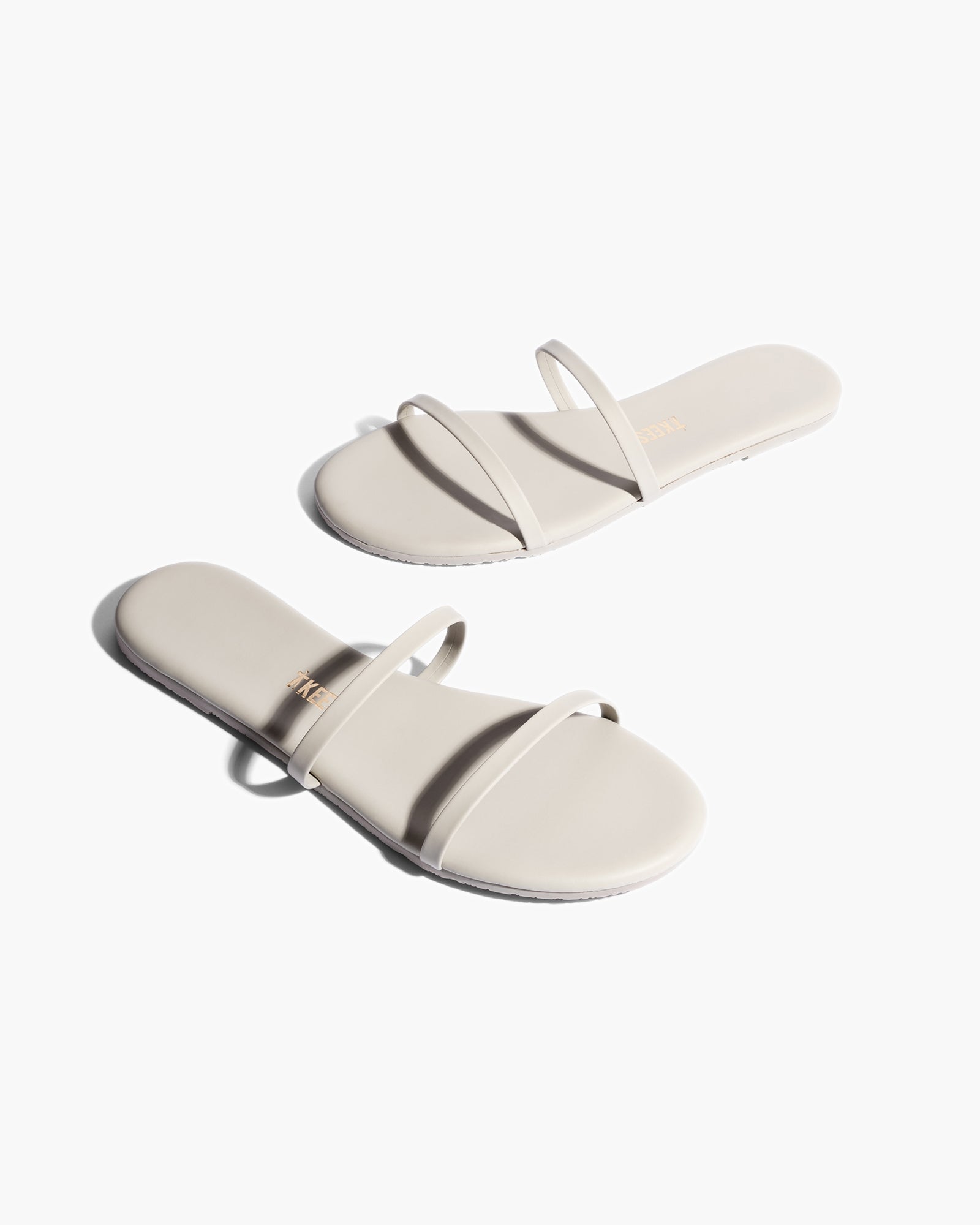 TKEES Gemma Vegan Sandalen Damen Grau | VZQYHWE-31