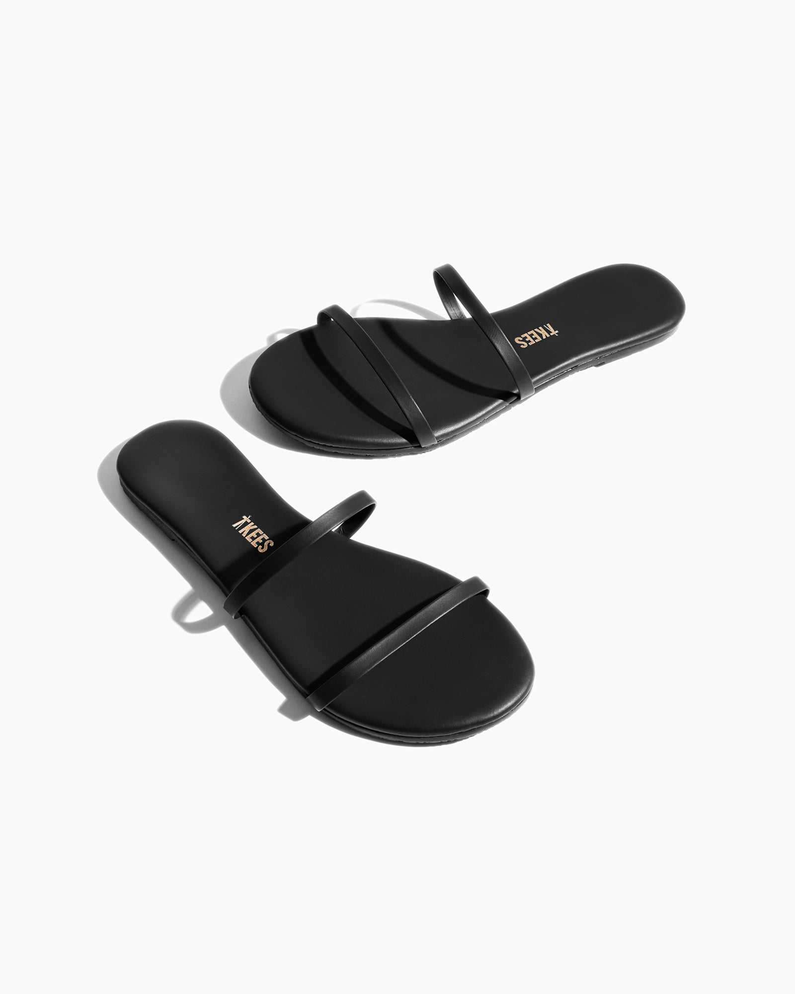 TKEES Gemma Vegan Sandalen Damen Schwarz | JTCHRMV-30