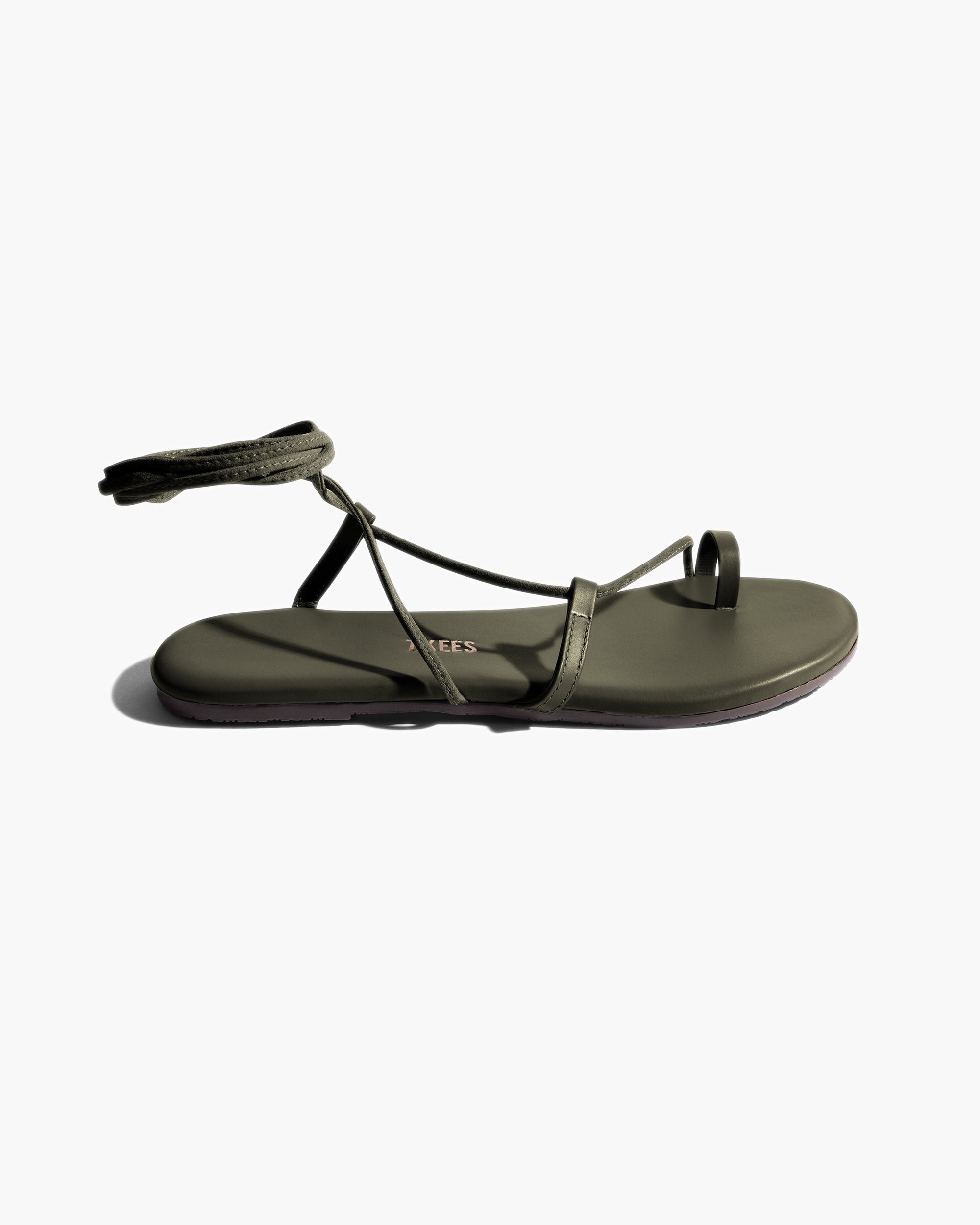 TKEES Jo Sandalen Damen Olivgrün | YJIMGAO-51