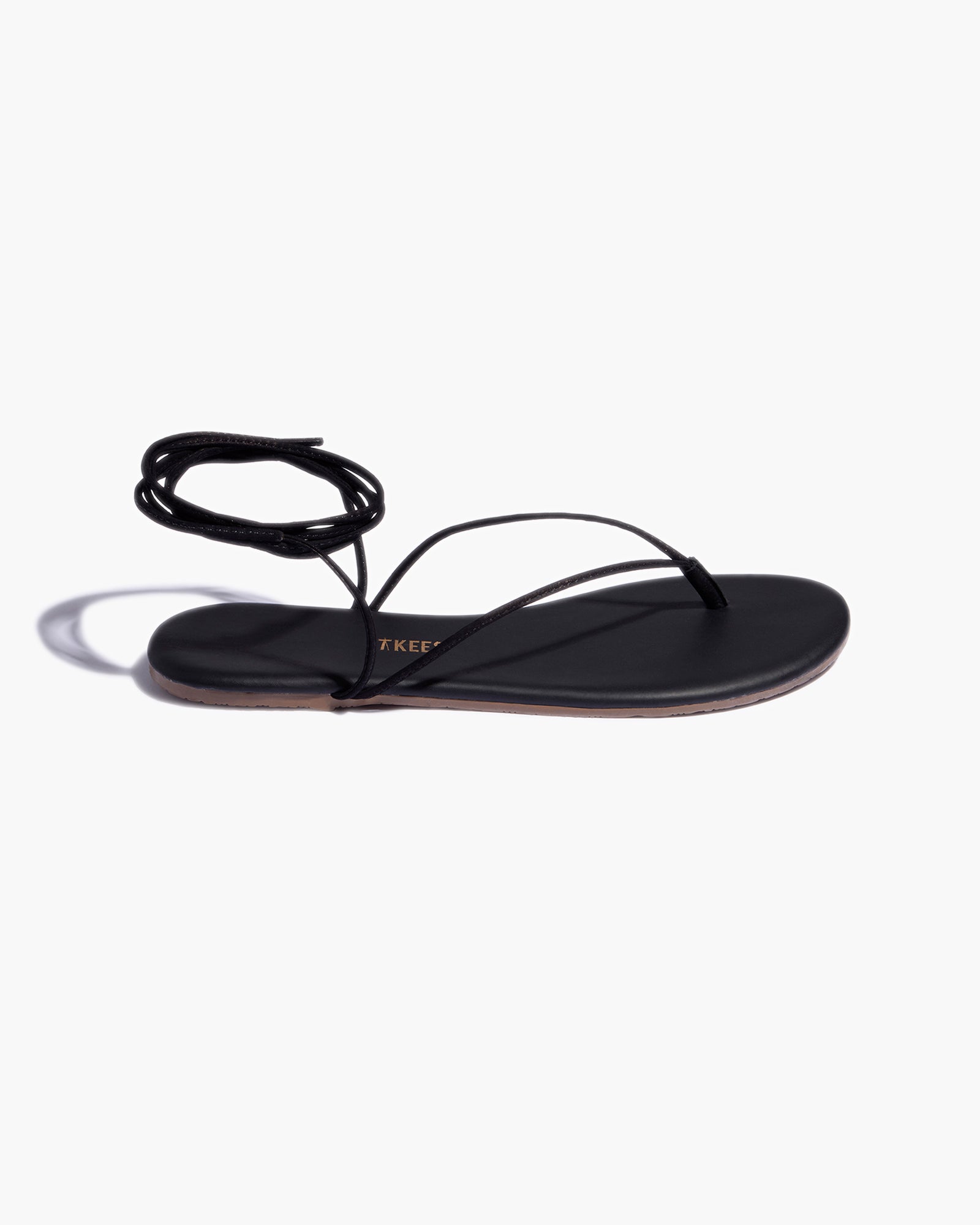 TKEES Lilu Sandalen Damen Schwarz | VNBRCMZ-94