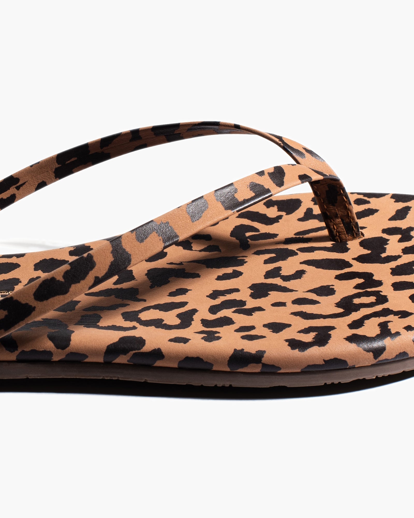 TKEES Lily Animal Flip Flops Damen Leopard | KXPJUYF-10