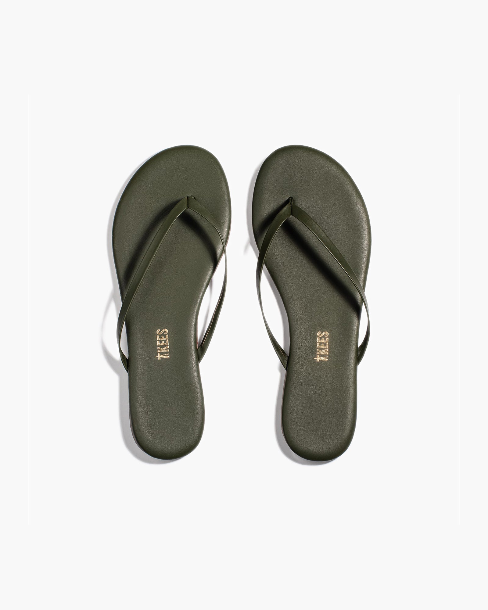 TKEES Lily Liners Flip Flops Damen Grün | ZAYQFWP-75