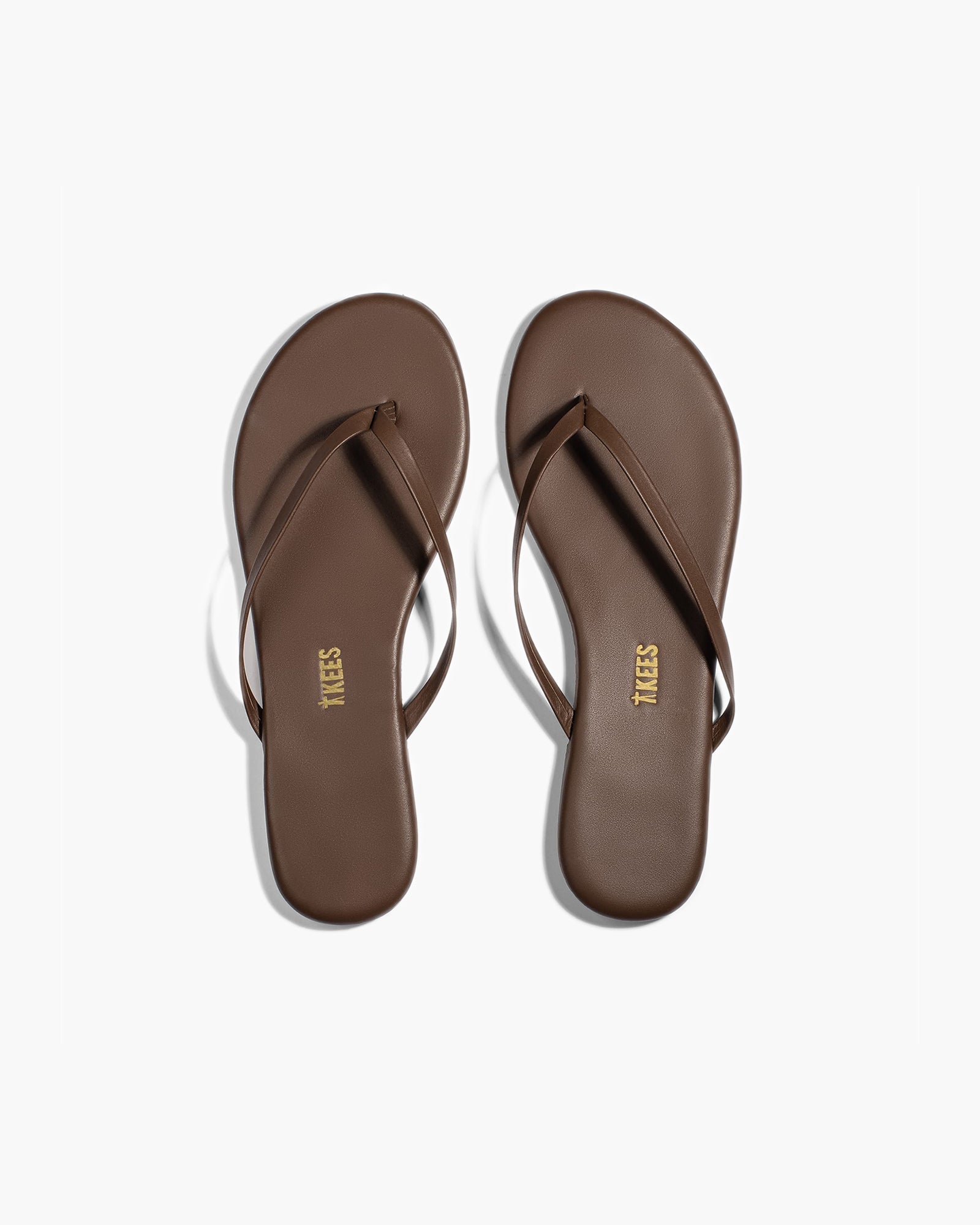 TKEES Lily Liners Flip Flops Damen Kaffee | IZPGVKU-32