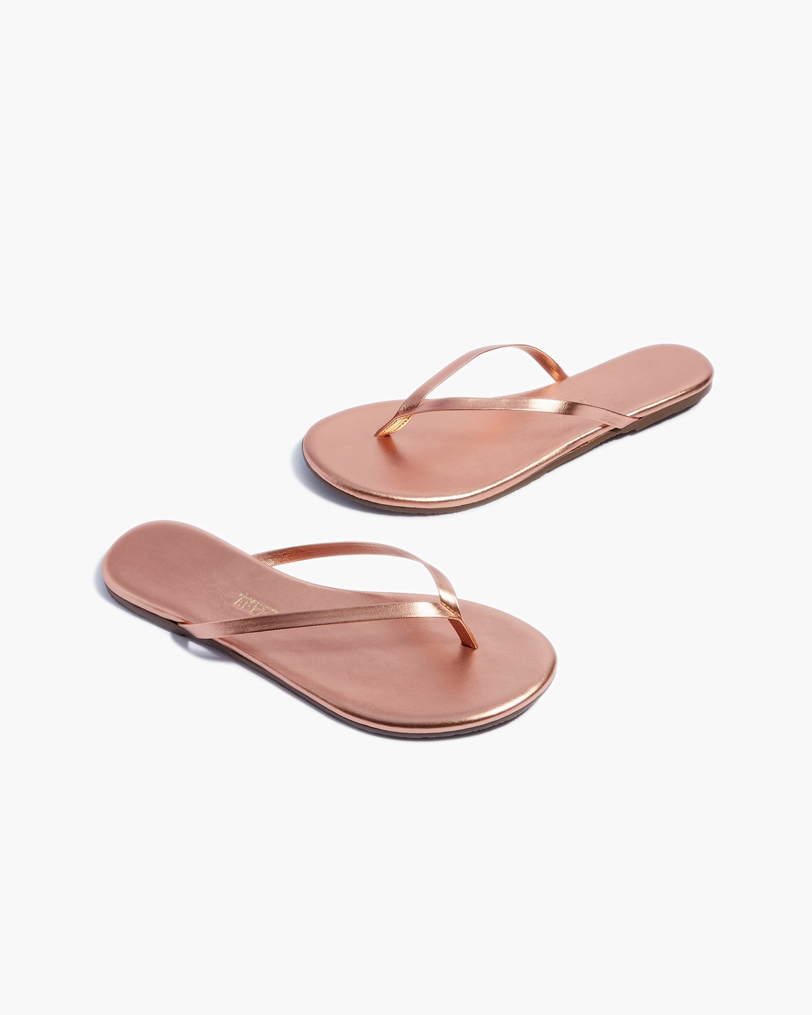 TKEES Lily Metallics Flip Flops Damen Rosa | DIPUZKE-25