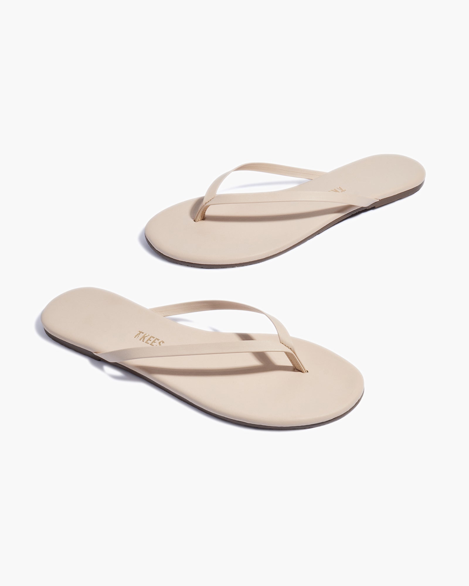 TKEES Lily Nudes Flip Flops Damen Beige | RTXPZIS-62