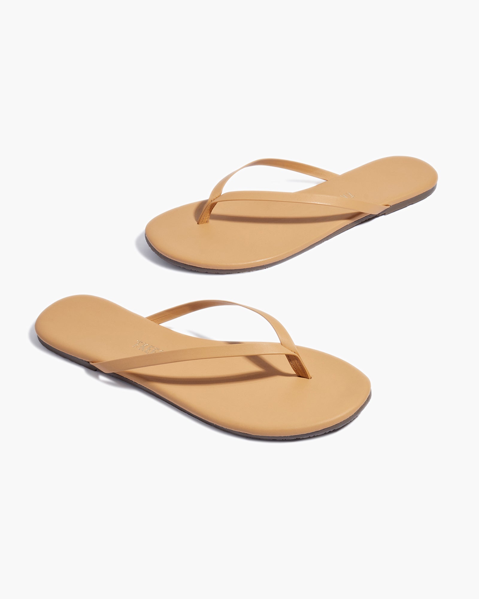 TKEES Lily Nudes Flip Flops Damen Braun | GATFQDV-03