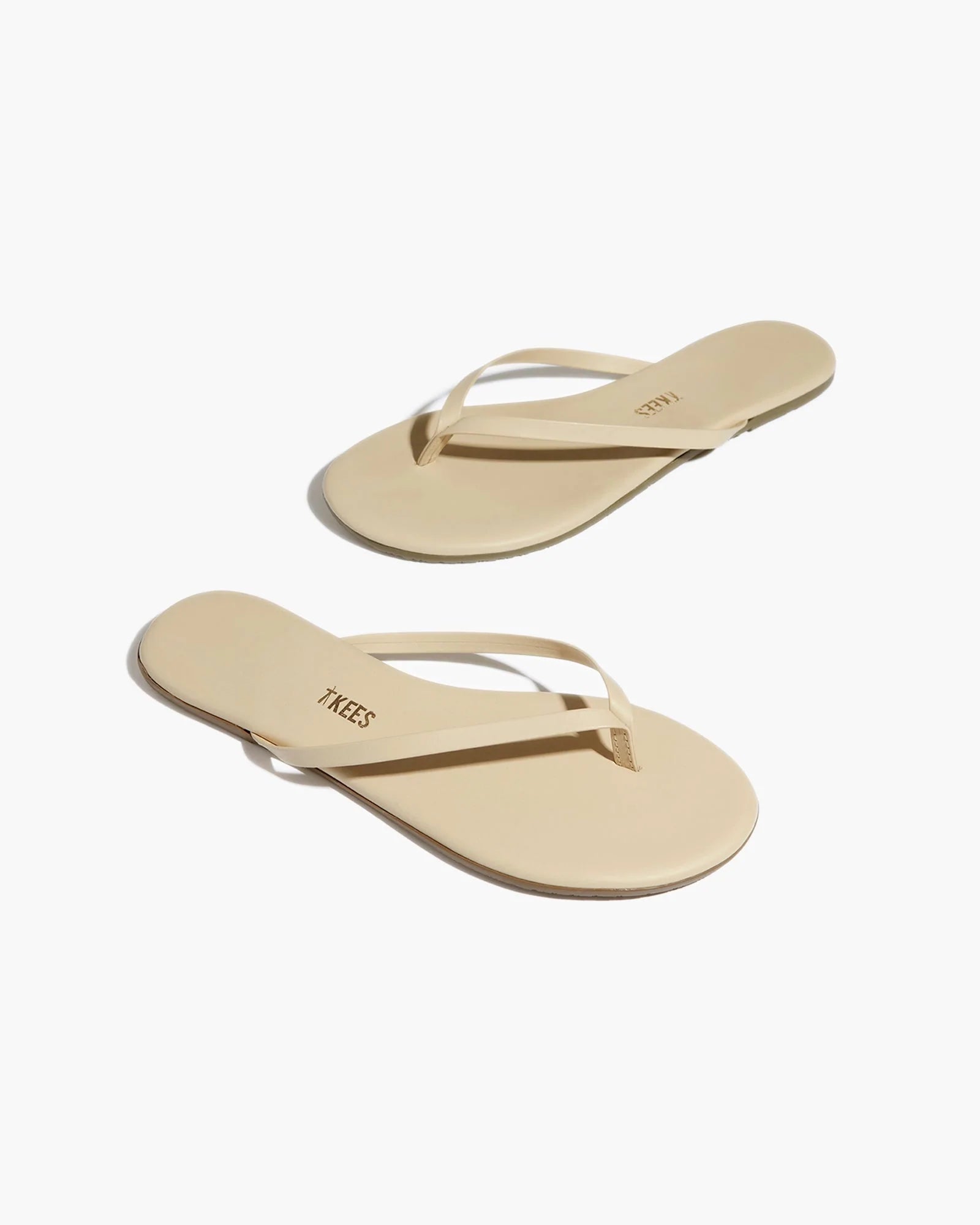 TKEES Lily Nudes Flip Flops Damen Weiß | BNYHAPE-87