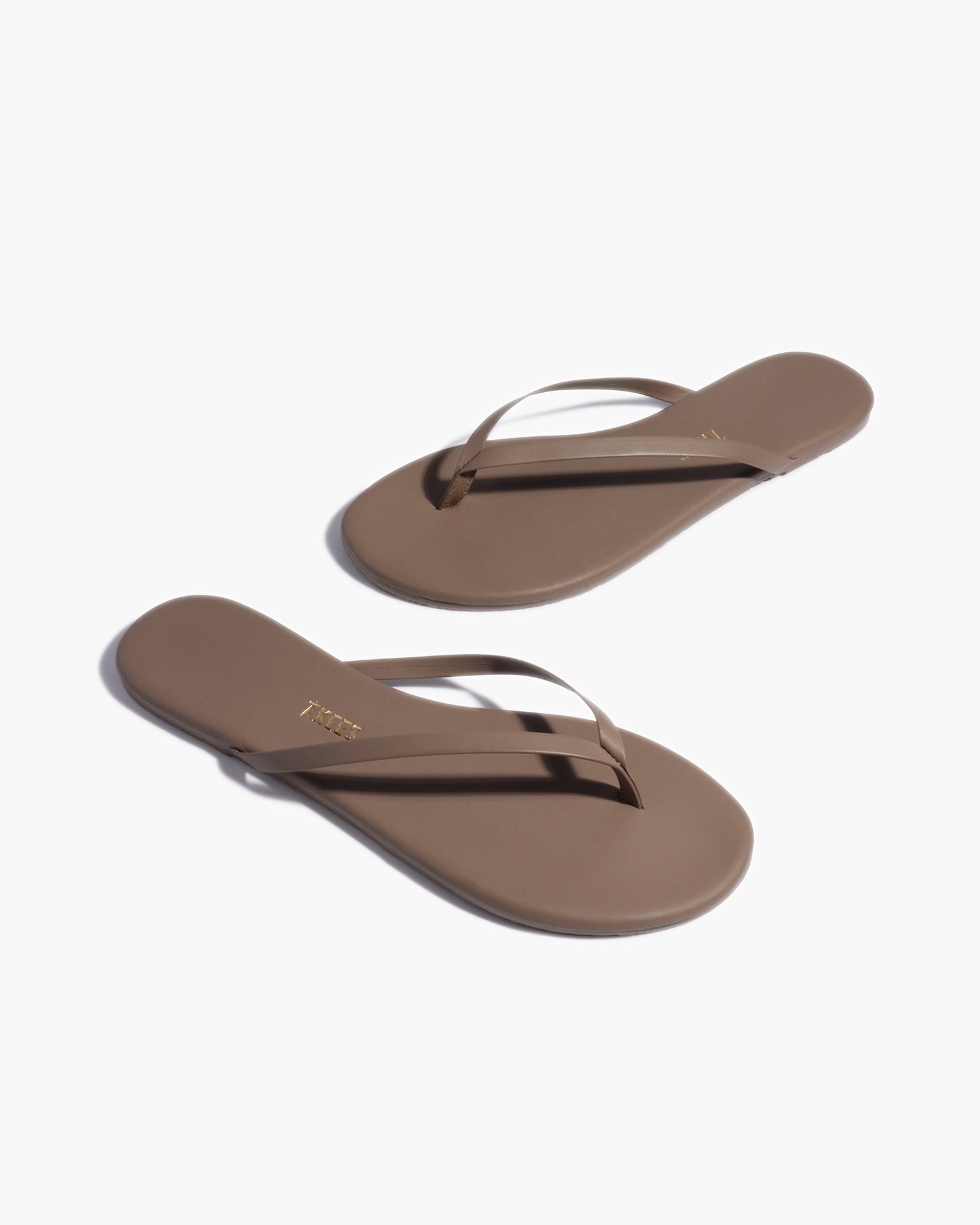 TKEES Lily Pigments Flip Flops Damen Braun | LIJOTFC-08