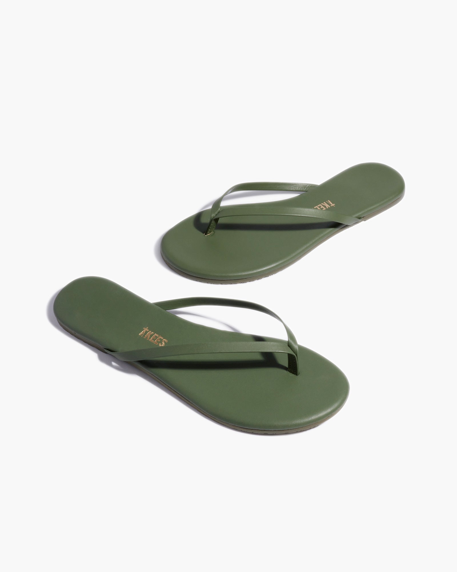 TKEES Lily Pigments Flip Flops Damen Grün | TIDPUFA-30