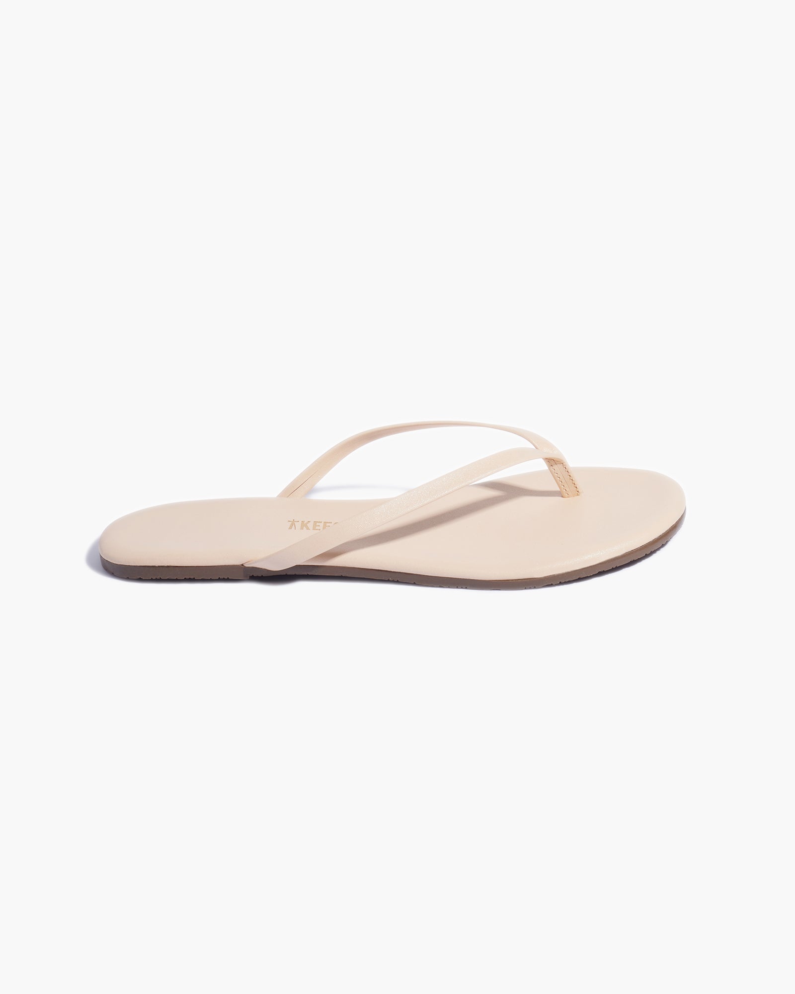 TKEES Lily Shimmers Flip Flops Damen Beige | NDWIGMU-56