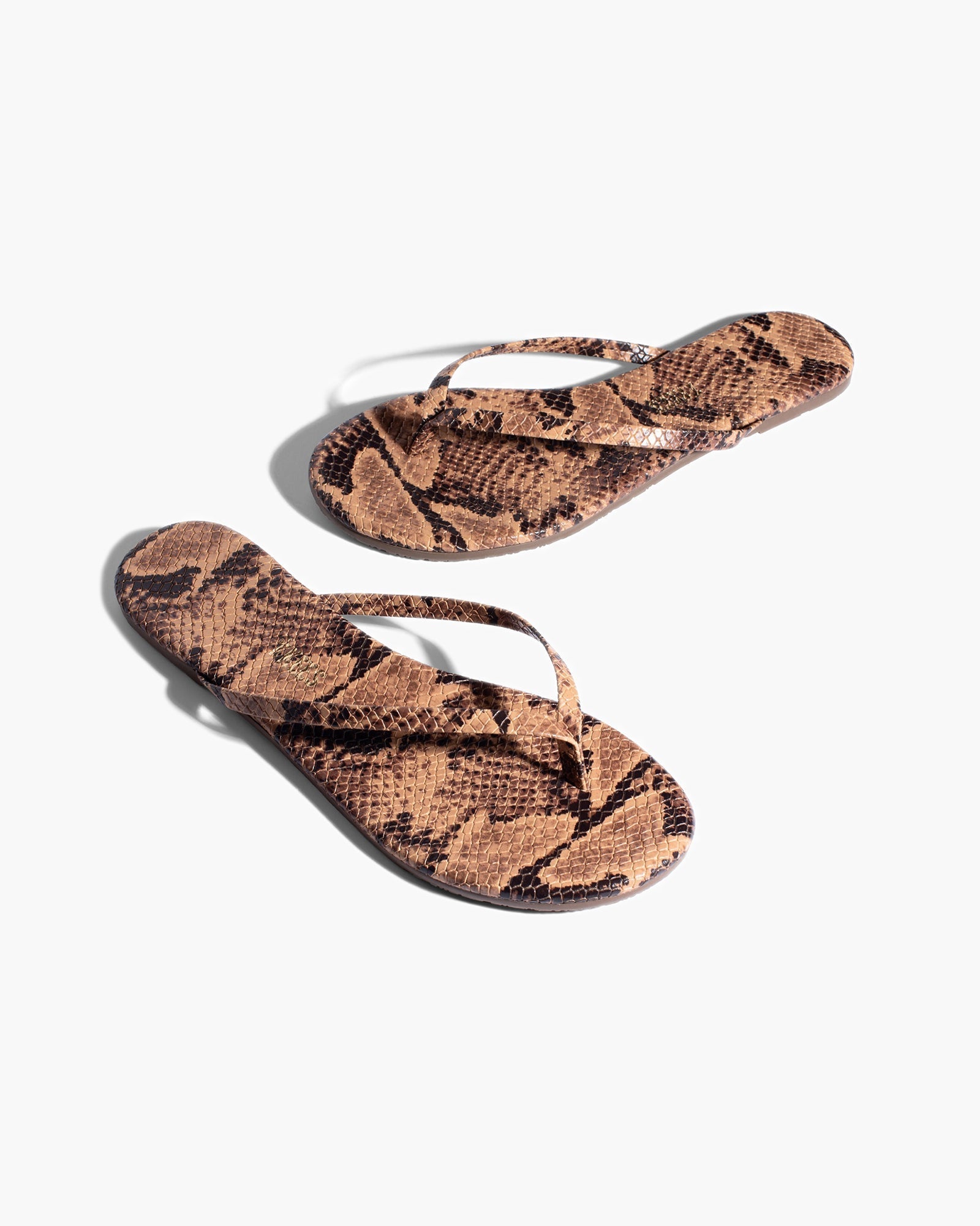 TKEES Lily Vegan Animal Flip Flops Damen Schlangenoptik | EIKGTYZ-85