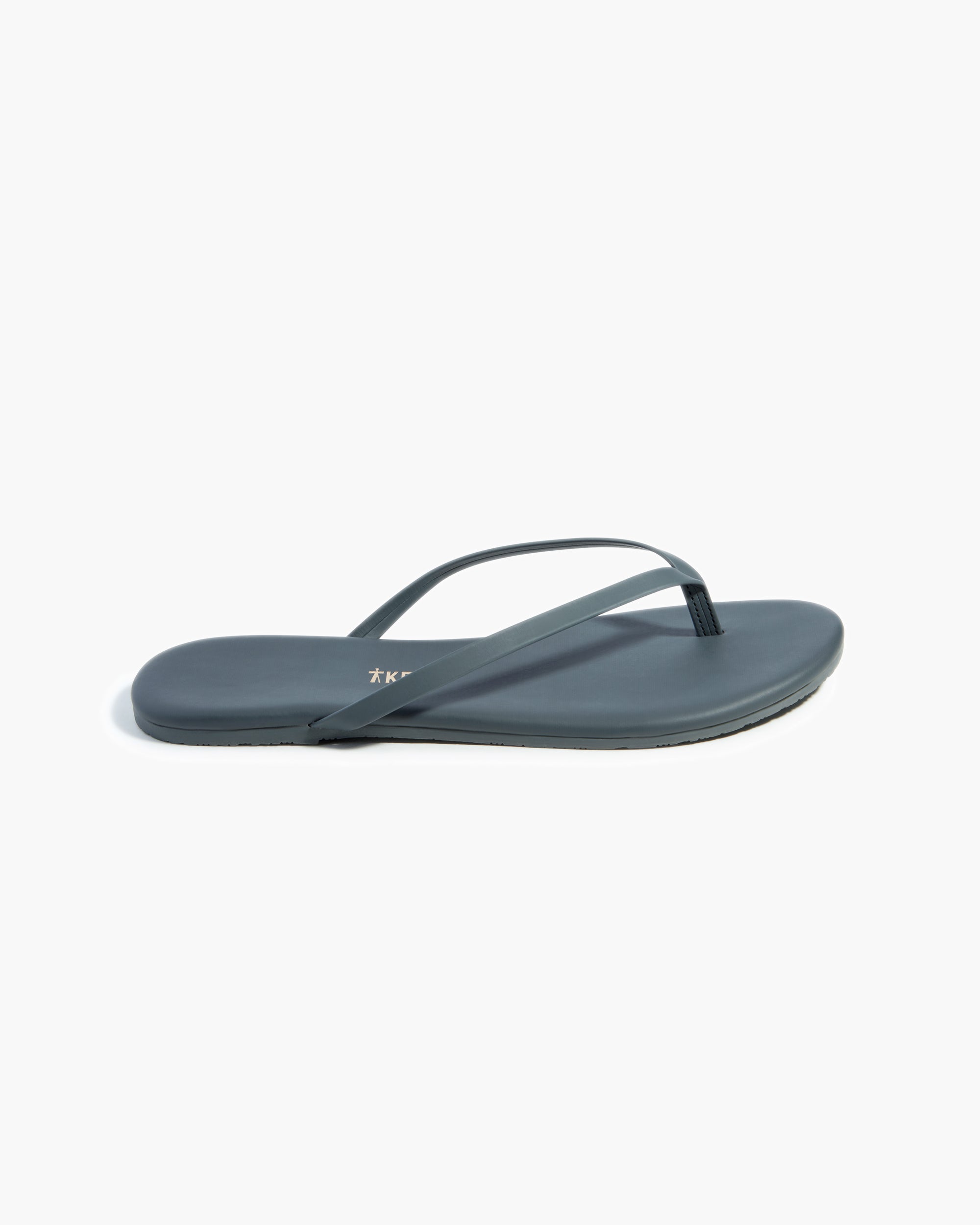 TKEES Lily Vegan Flip Flops Damen Blau | RMZFWHD-51