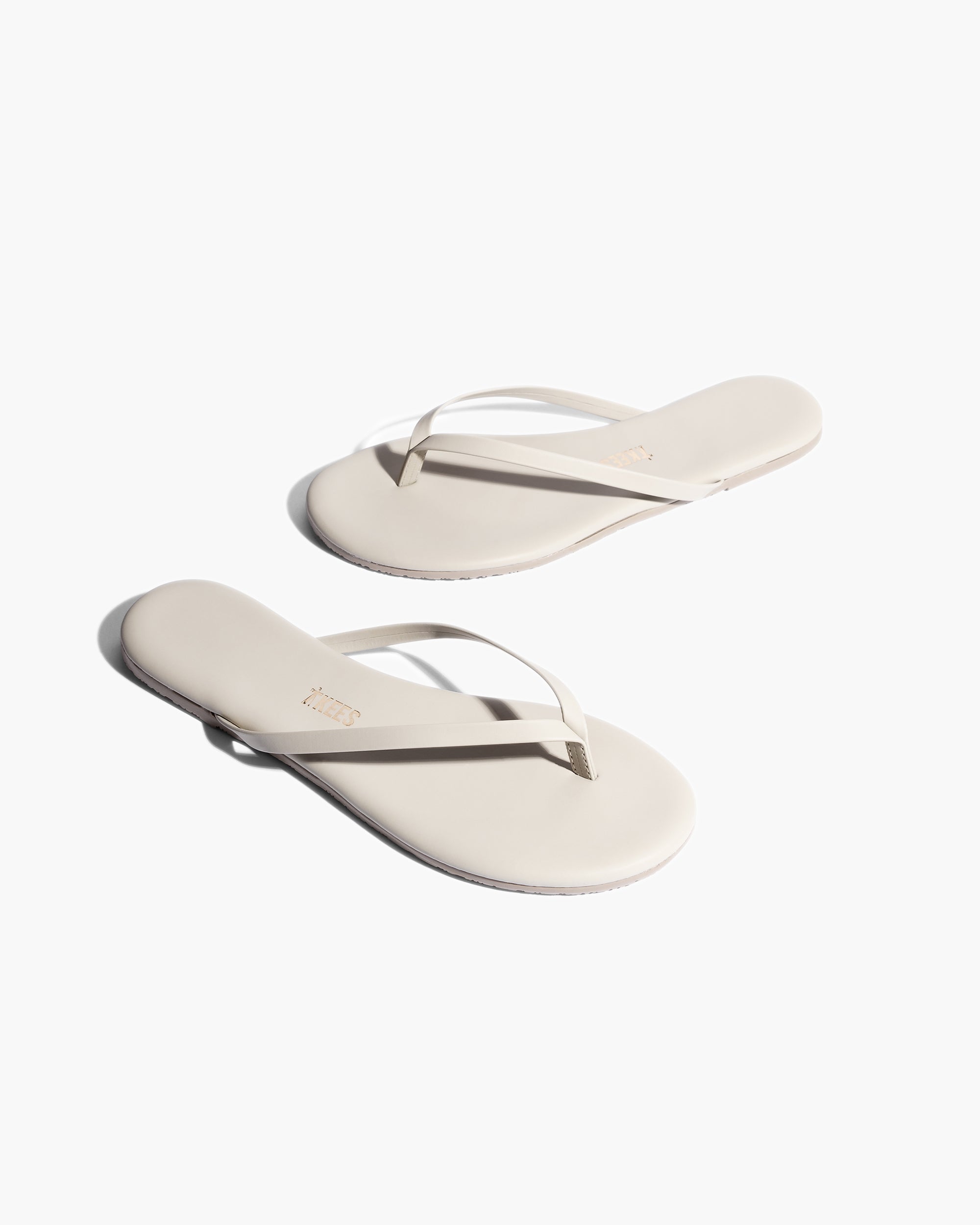 TKEES Lily Vegan Flip Flops Damen Grau | XZILYWE-25