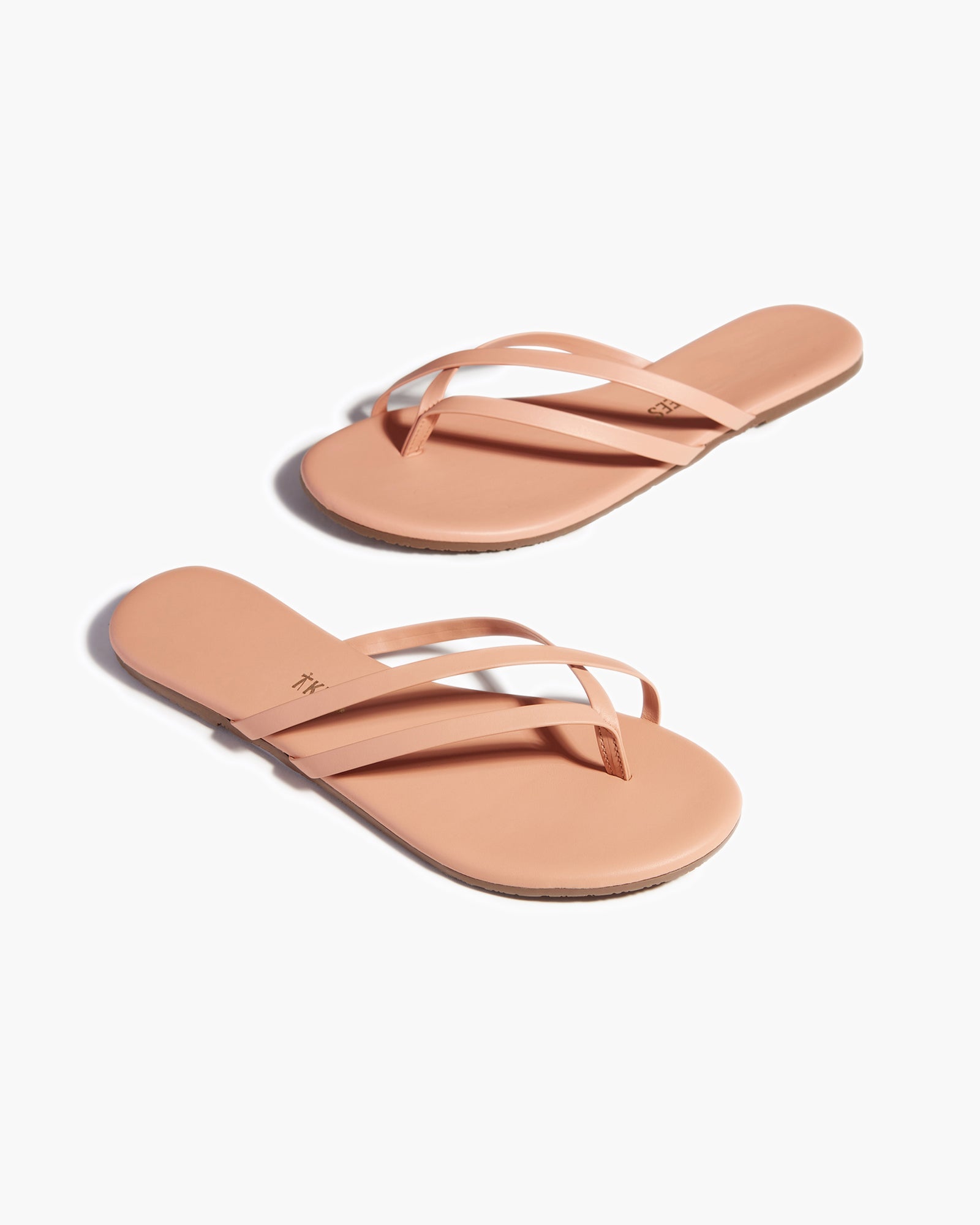 TKEES Liri Flip Flops Damen Beige | YMBOFTK-98