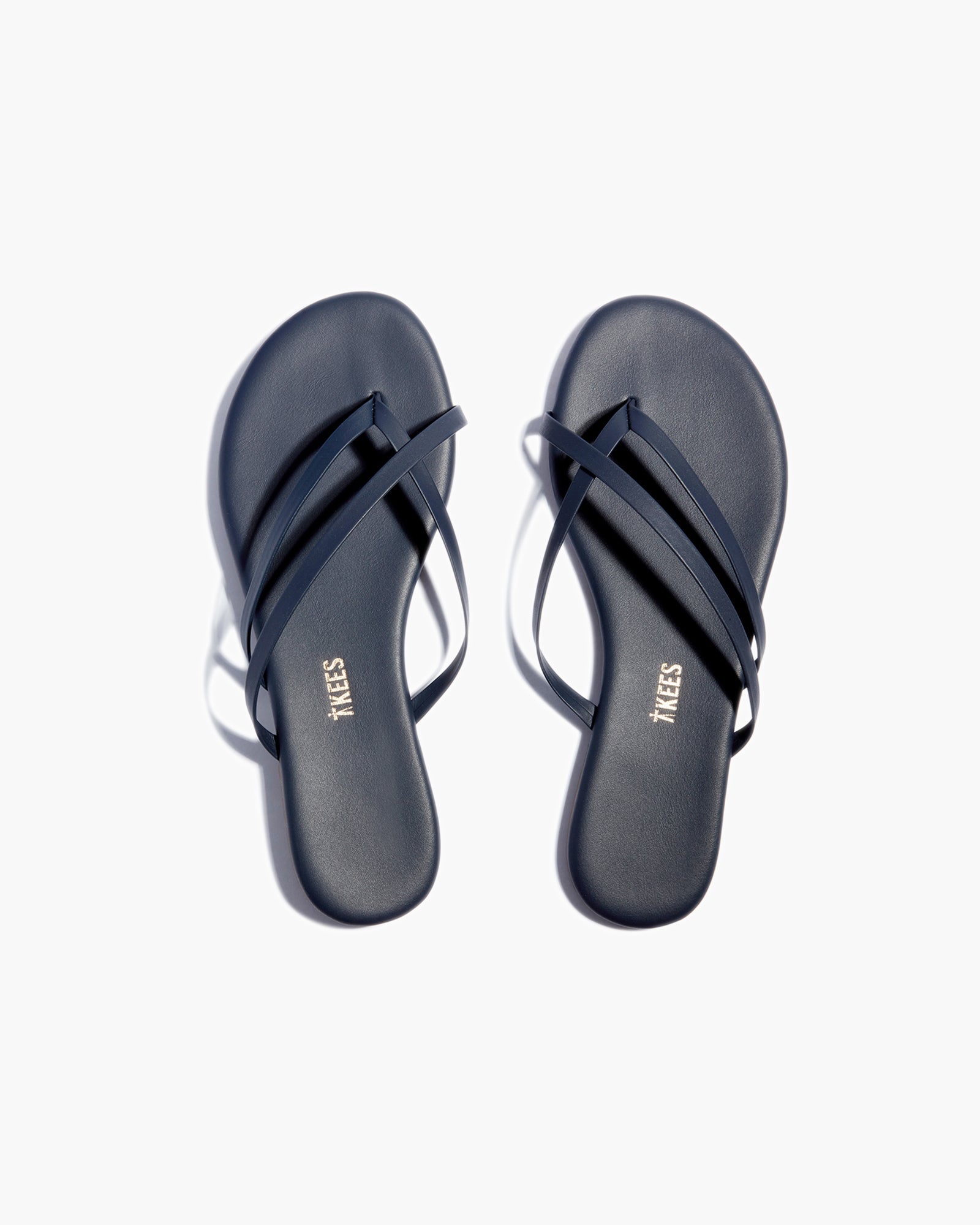 TKEES Liri Flip Flops Damen Schwarz | WGBXHJN-53