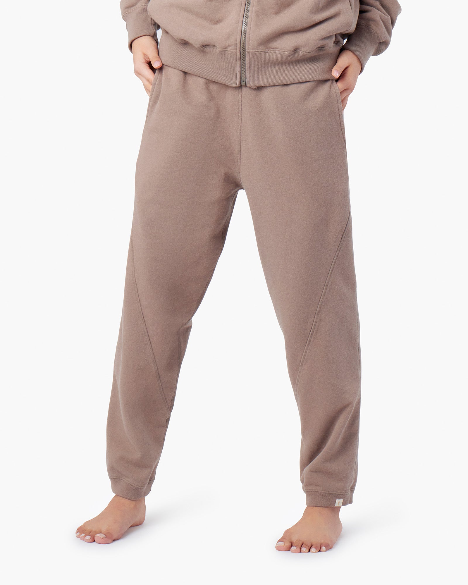 TKEES Panelled Jogginghose Damen Braun | CDYGNOA-74