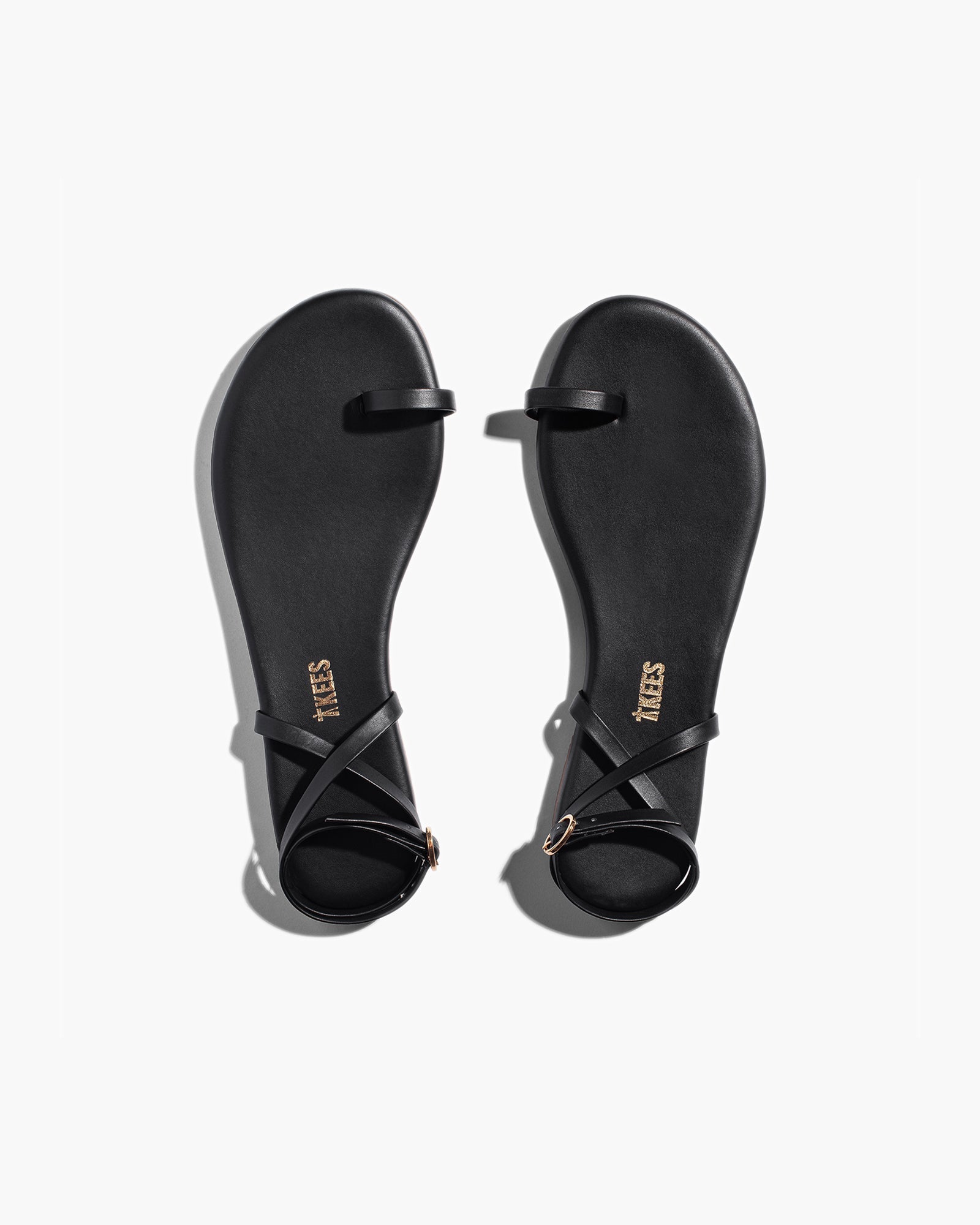 TKEES Phoebe Sandalen Damen Schwarz | IWBLGFX-36