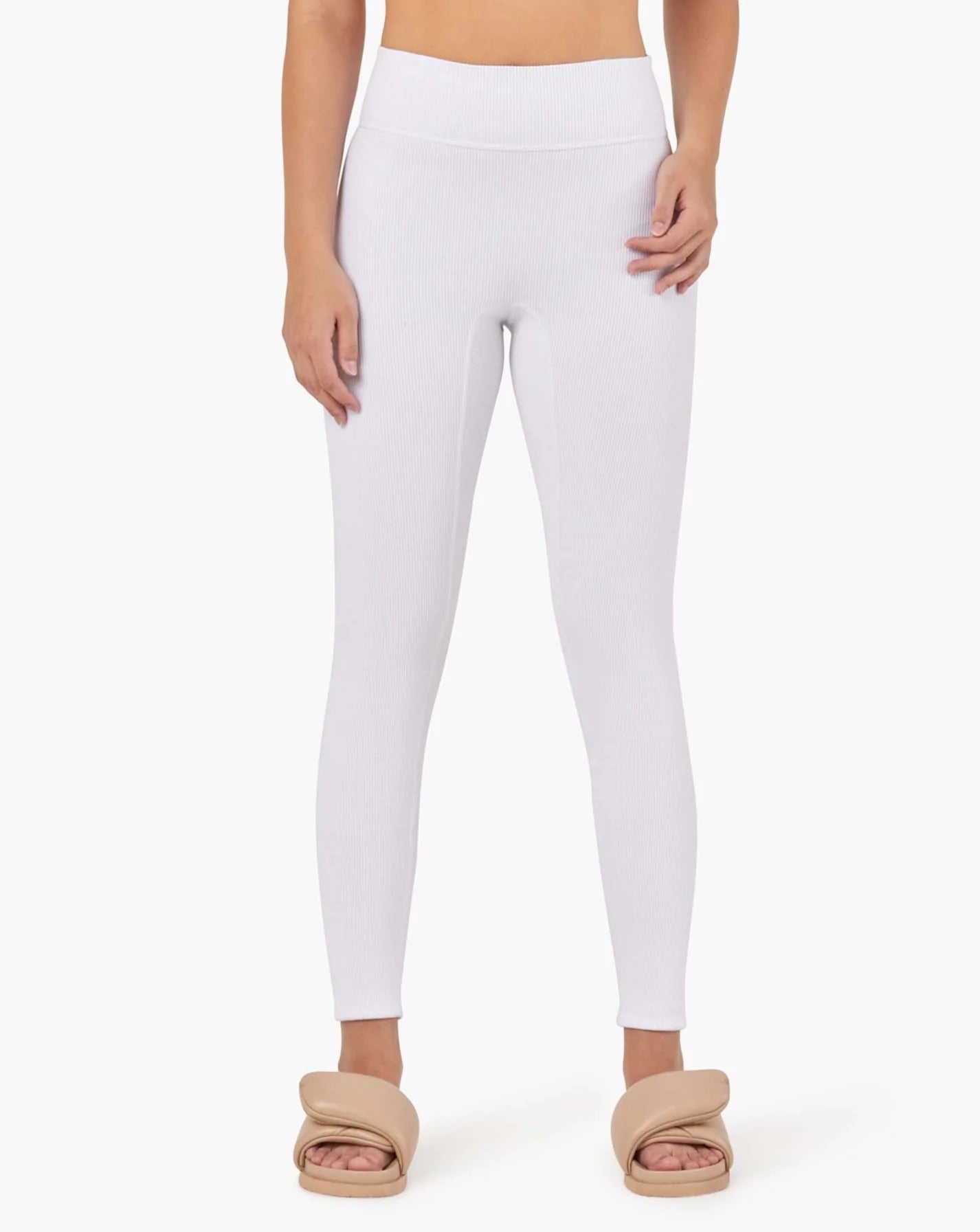 TKEES Rider Leggings Damen Weiß | RXDYBSA-36