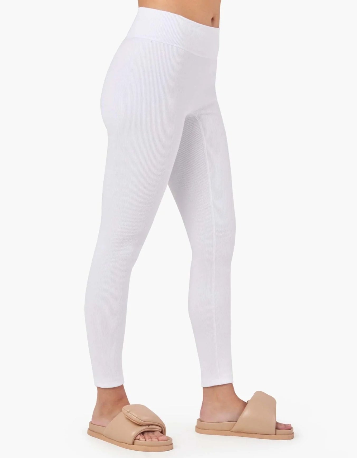 TKEES Rider Leggings Damen Weiß | RXDYBSA-36