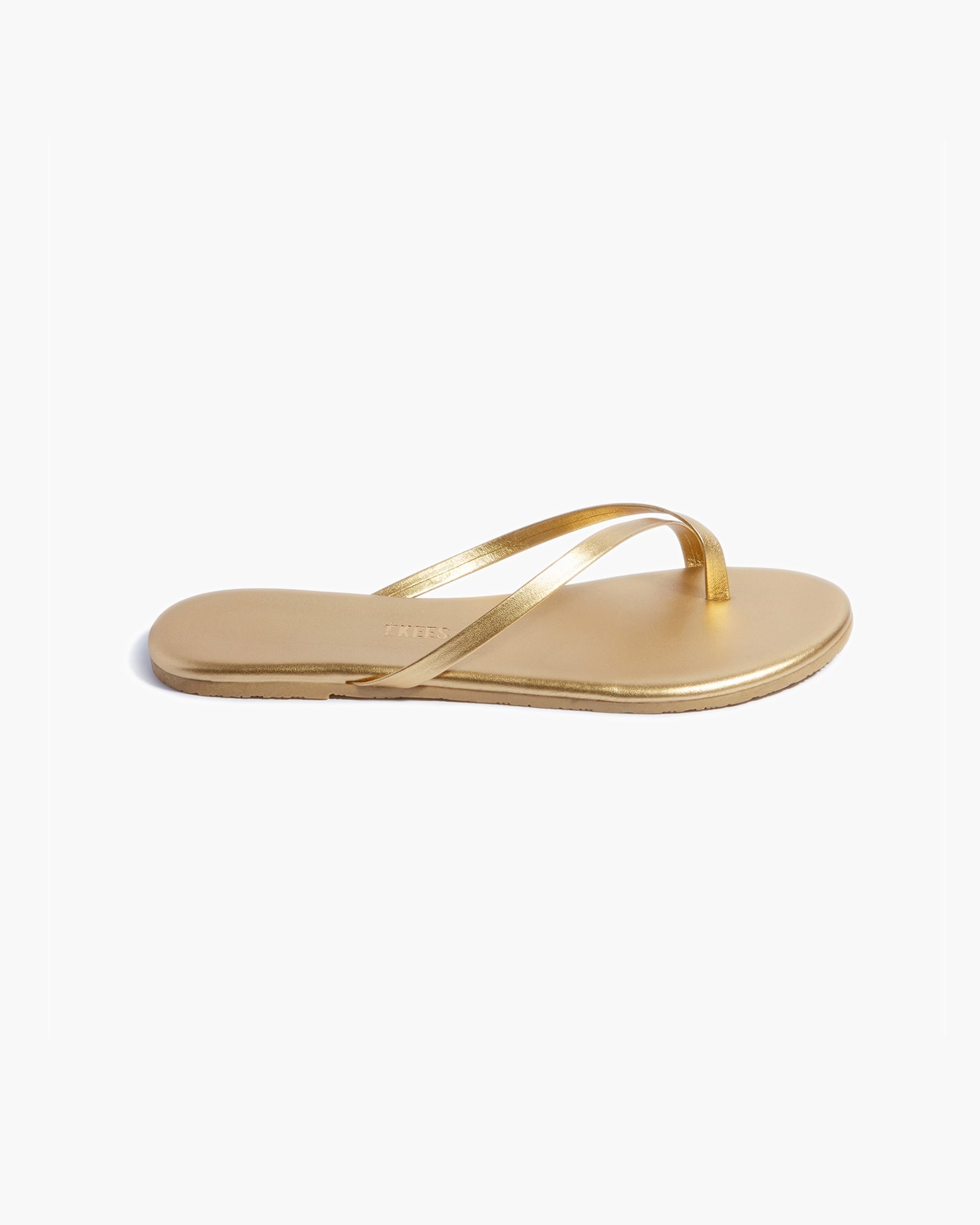 TKEES Riley Metallics Sandalen Damen Gold | LPCHDTG-28