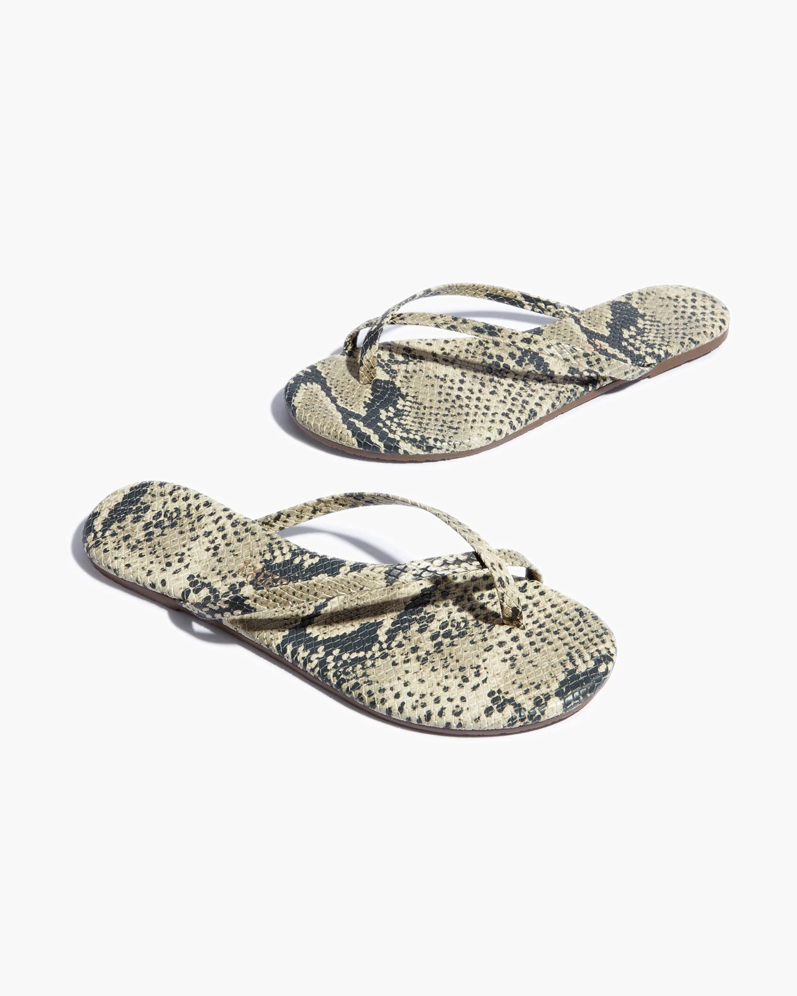 TKEES Riley Vegan Animal Sandalen Damen Braun Schlangenoptik | NOZJGCH-78