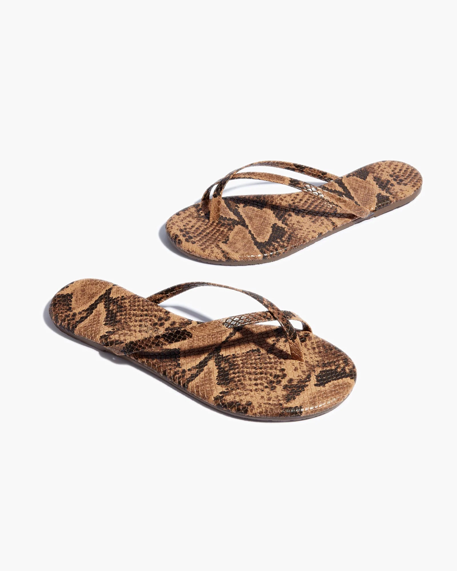 TKEES Riley Vegan Animal Sandalen Damen Schlangenoptik | XTLGZIF-62