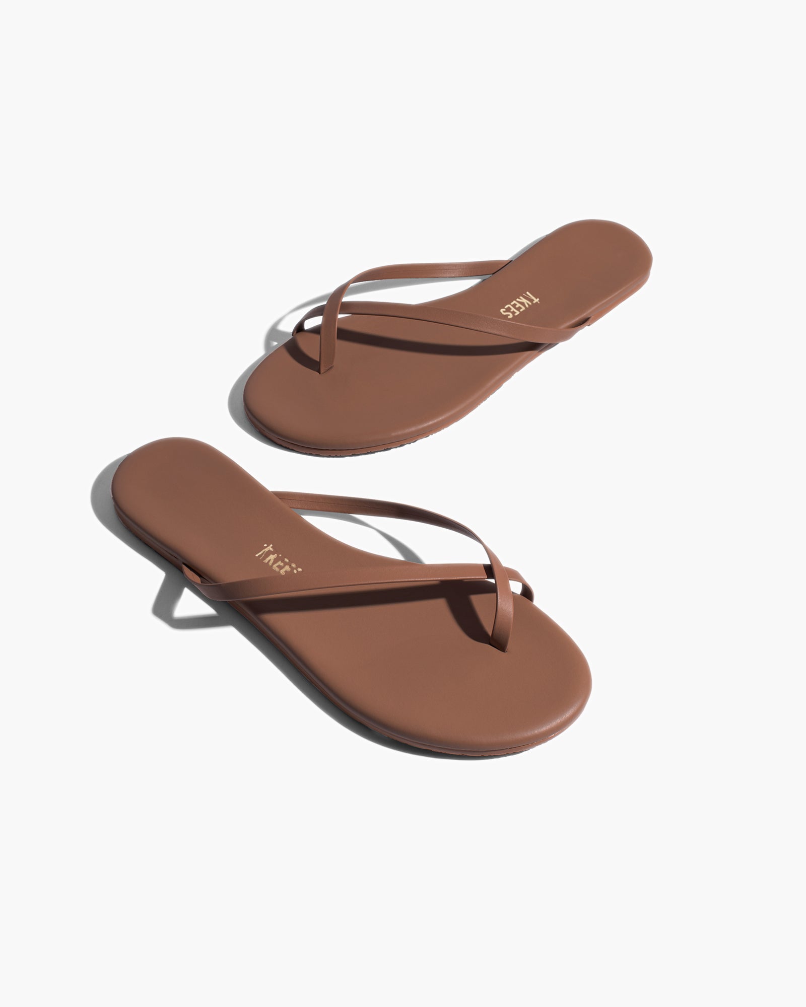 TKEES Riley Vegan Sandalen Damen Braun | DBNRGOF-36