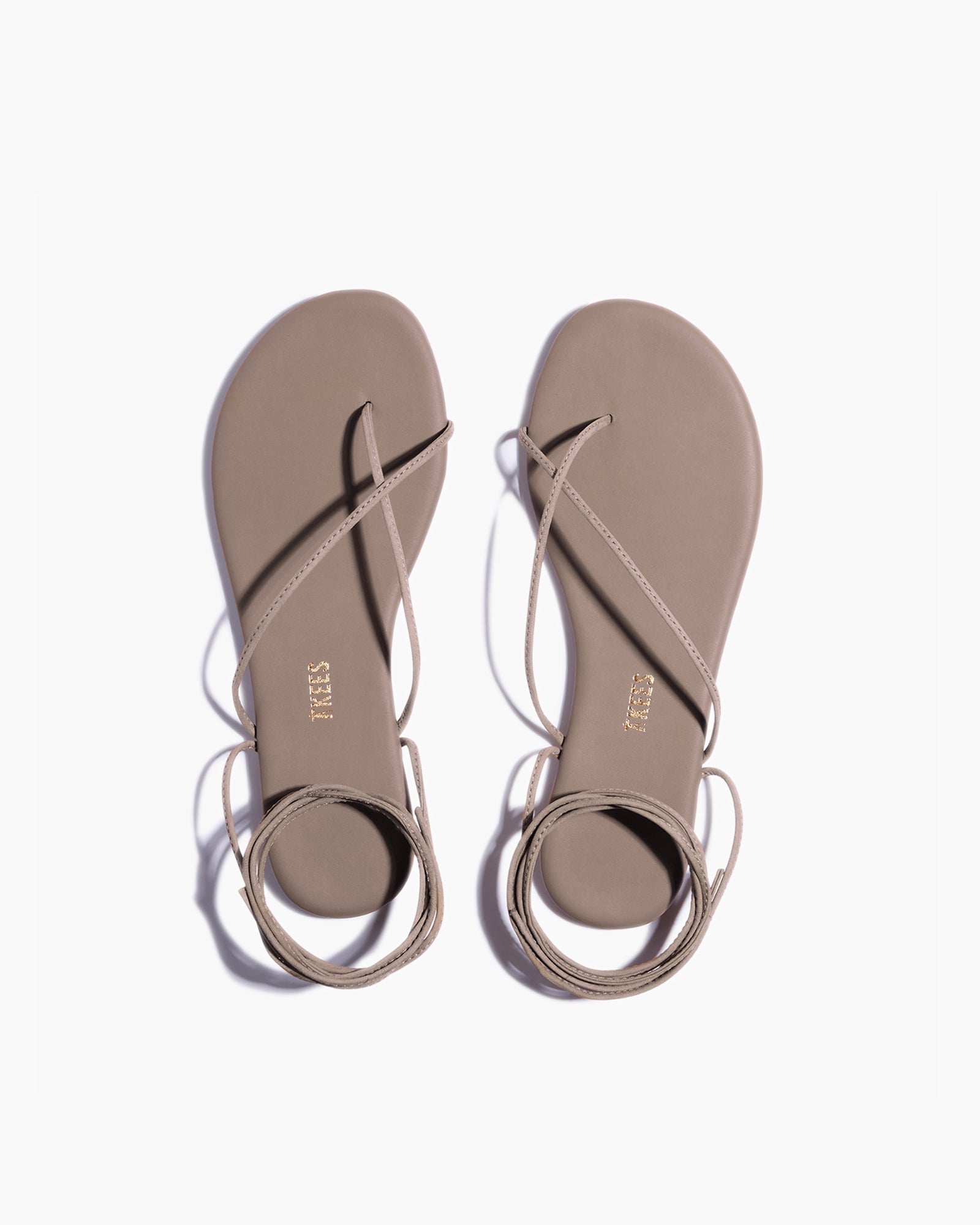 TKEES Roe Sandalen Damen Khaki | MJBQTFO-50