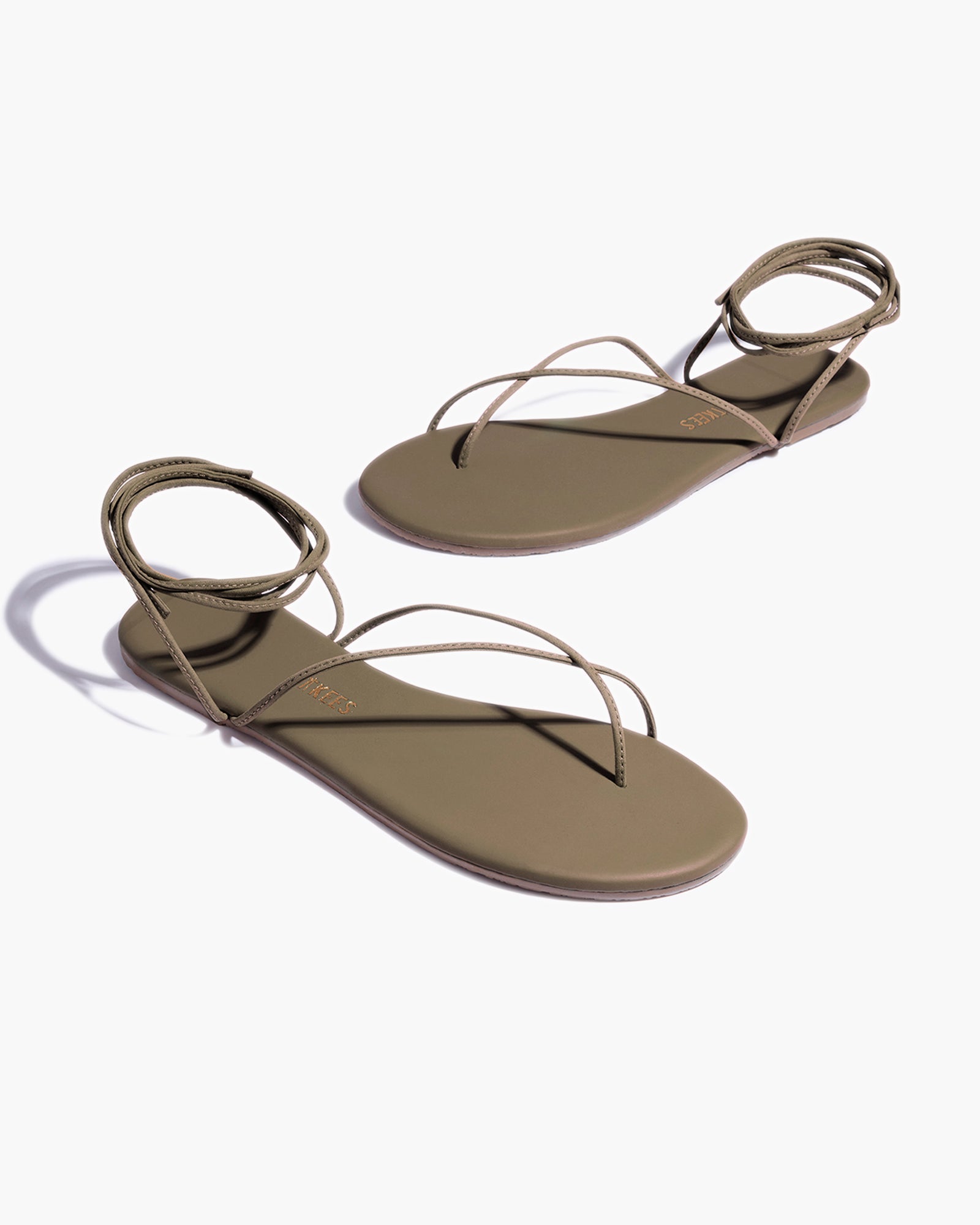 TKEES Roe Sandalen Damen Olivgrün | PZYNKOC-28