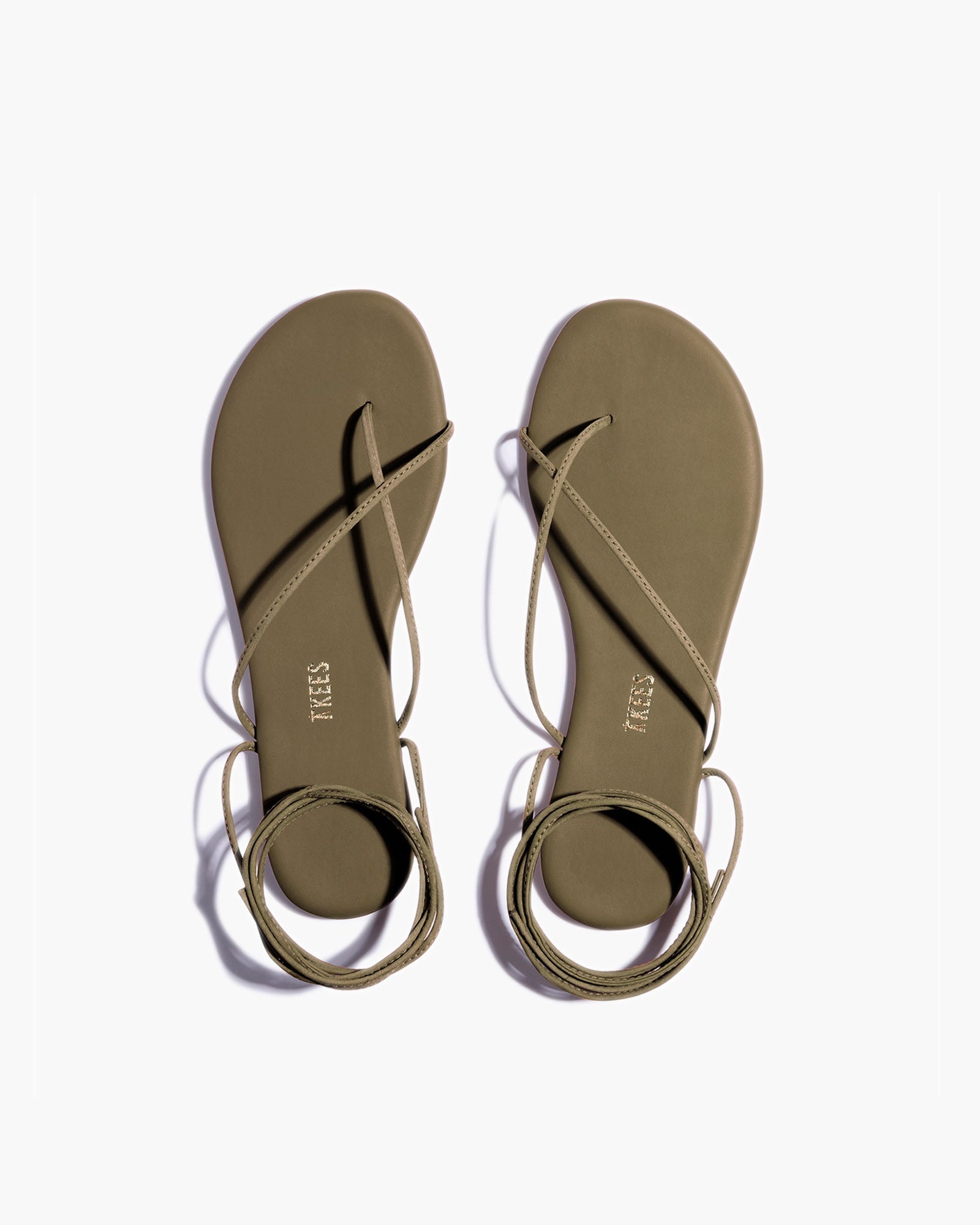 TKEES Roe Sandalen Damen Olivgrün | PZYNKOC-28