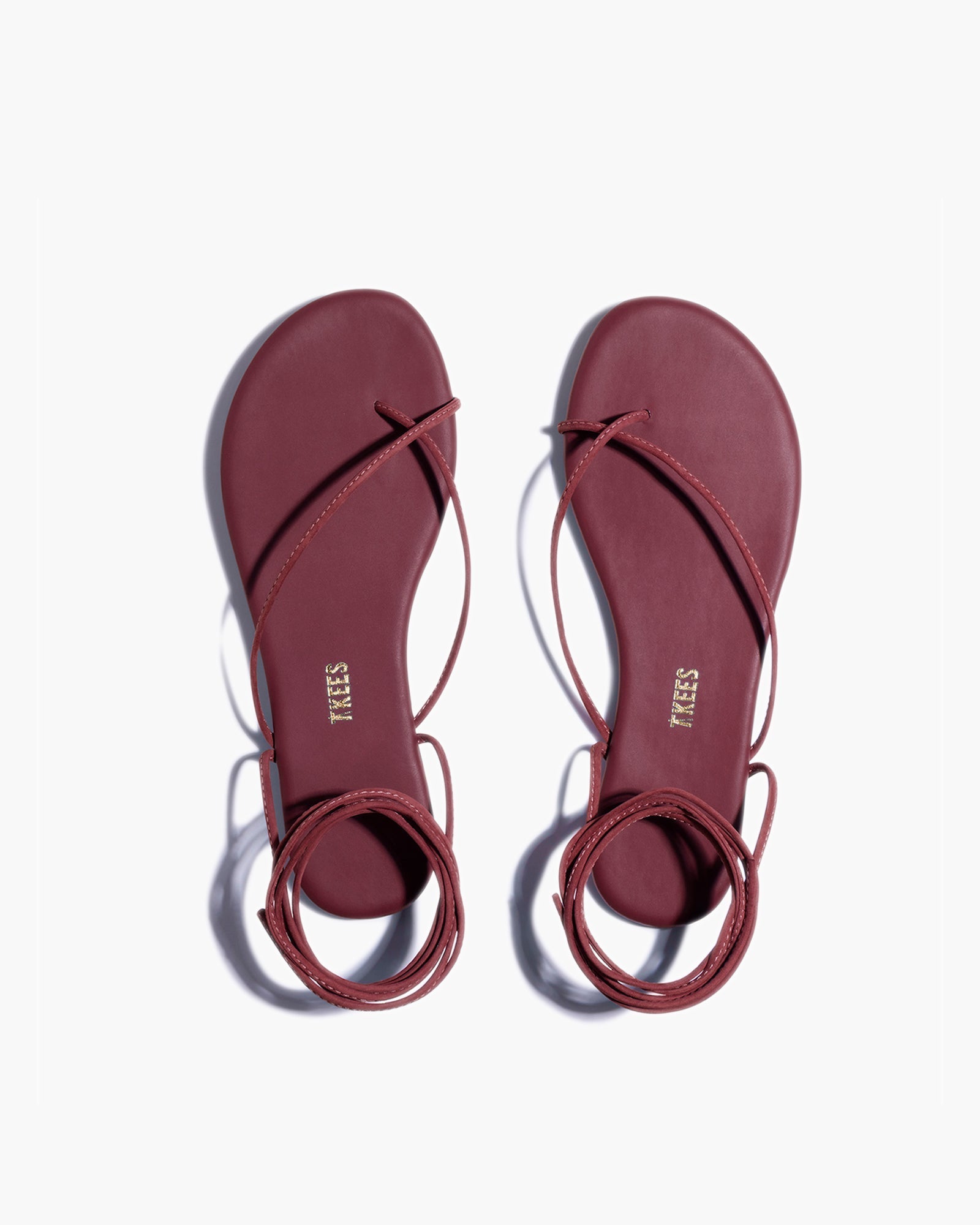 TKEES Roe Sandalen Damen Rot | YABDIKG-86