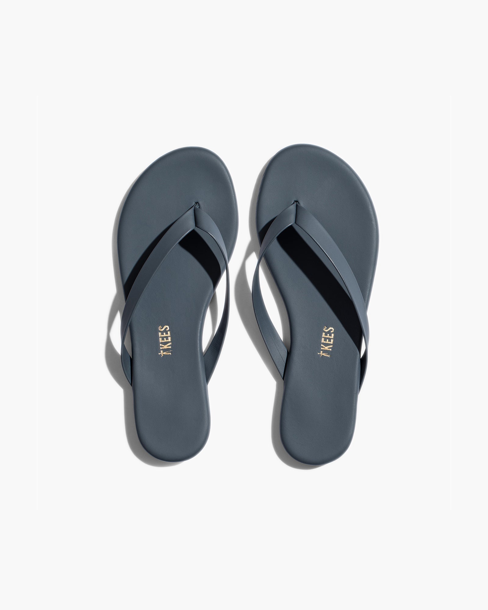 TKEES Boyfriend Flip Flops Damen Blau | ROKSZVJ-91