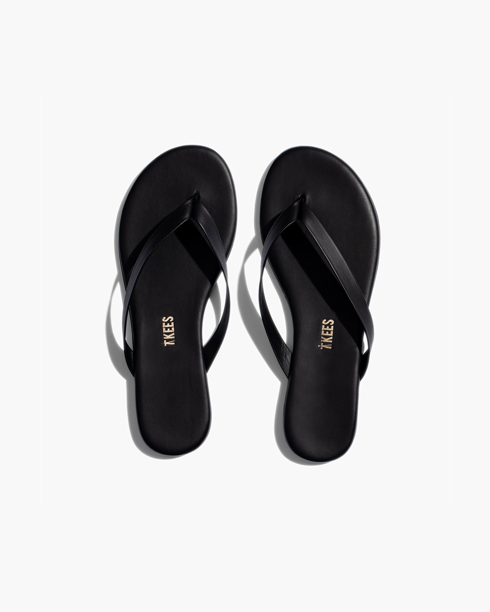 TKEES Boyfriend Flip Flops Damen Schwarz | OJBVFHY-21