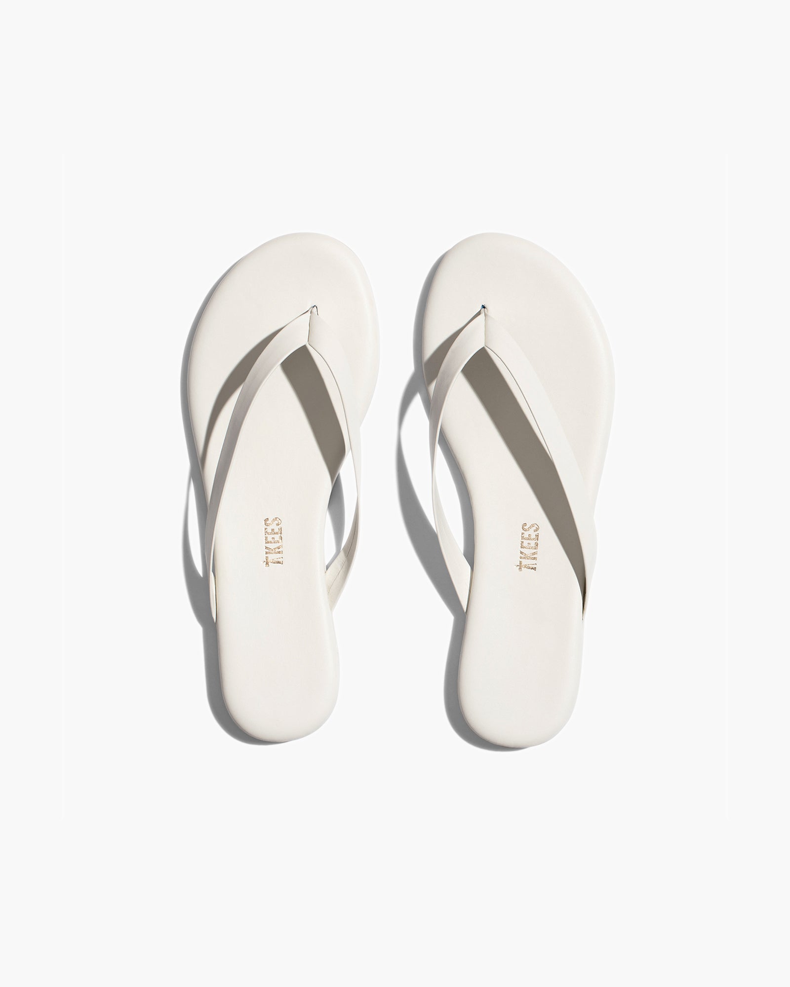 TKEES Boyfriend Flip Flops Damen Weiß | JAELMSQ-81