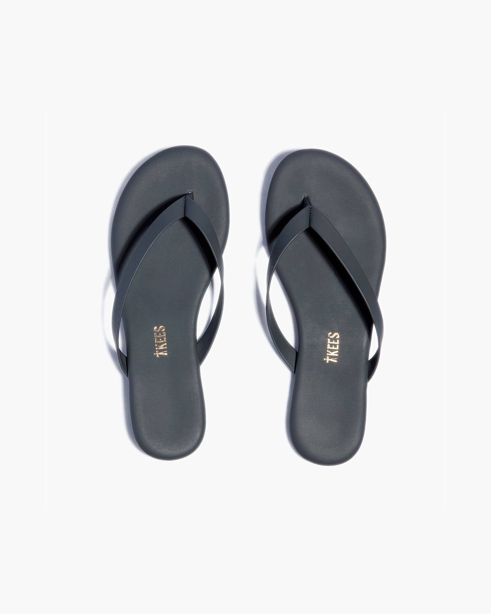 TKEES Boyfriend Vegan Flip Flops Damen Blau | FQBHTMY-96