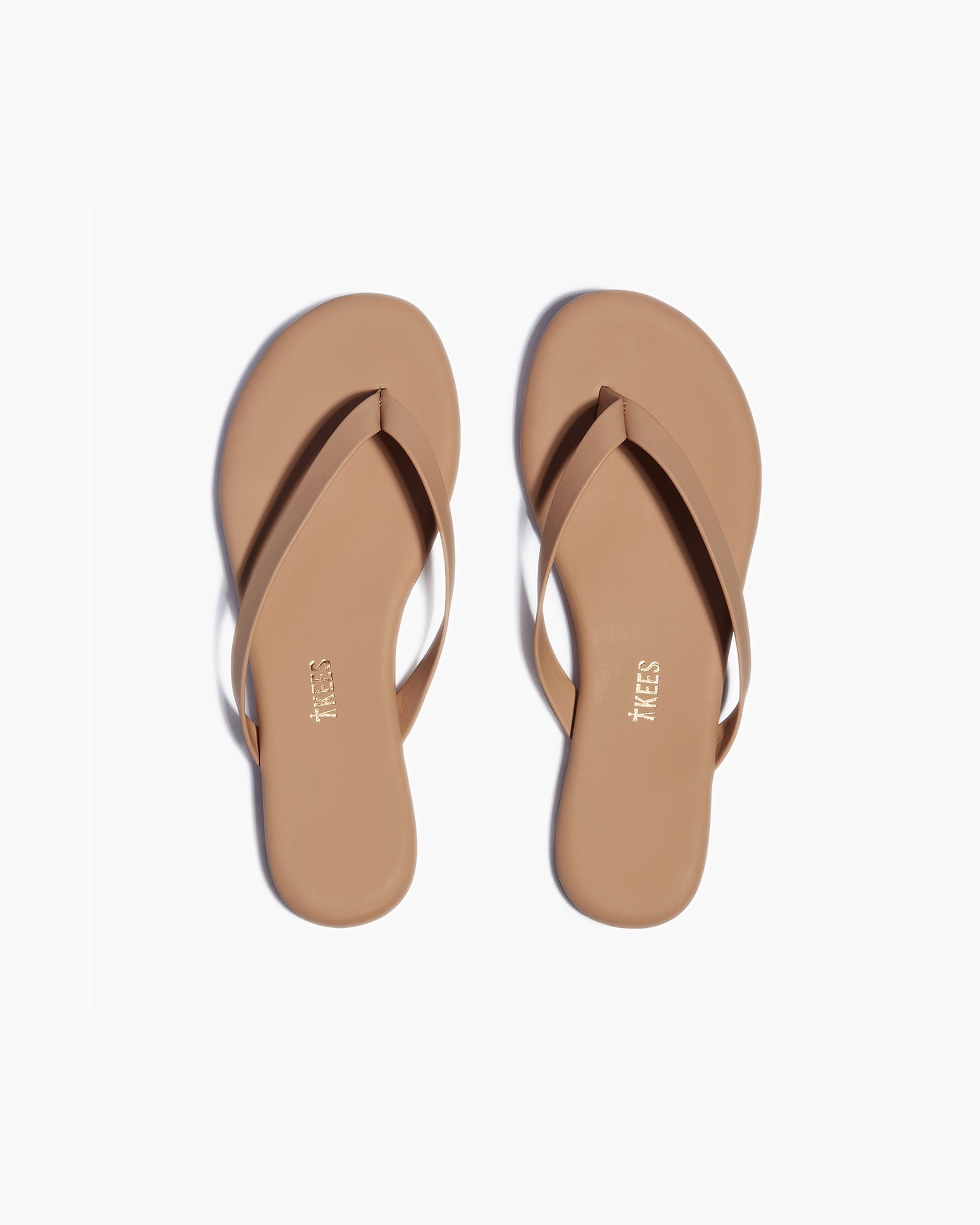 TKEES Boyfriend Vegan Flip Flops Damen Braun | TYBSZNX-43