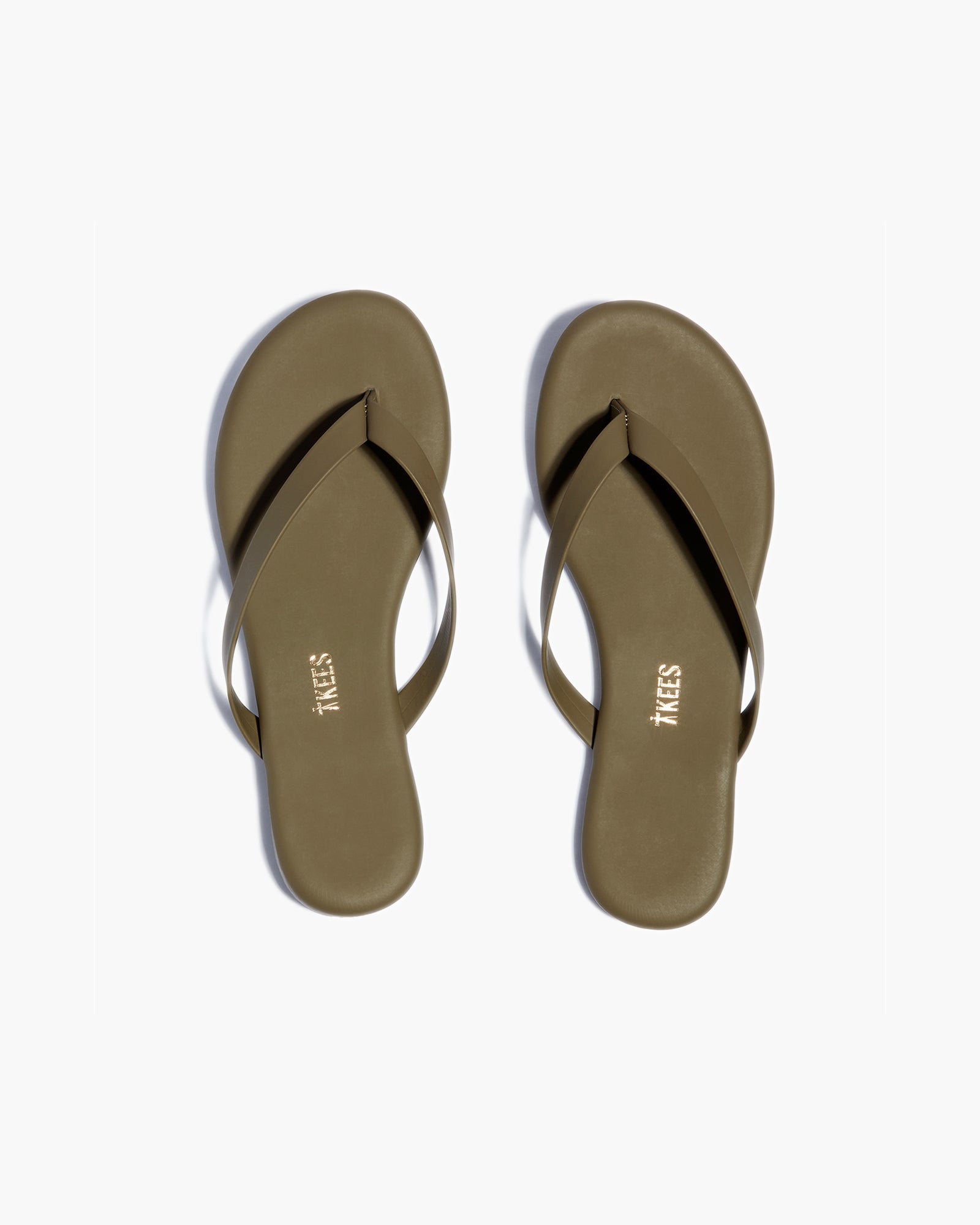 TKEES Boyfriend Vegan Flip Flops Damen Grün | SZQFBOT-06