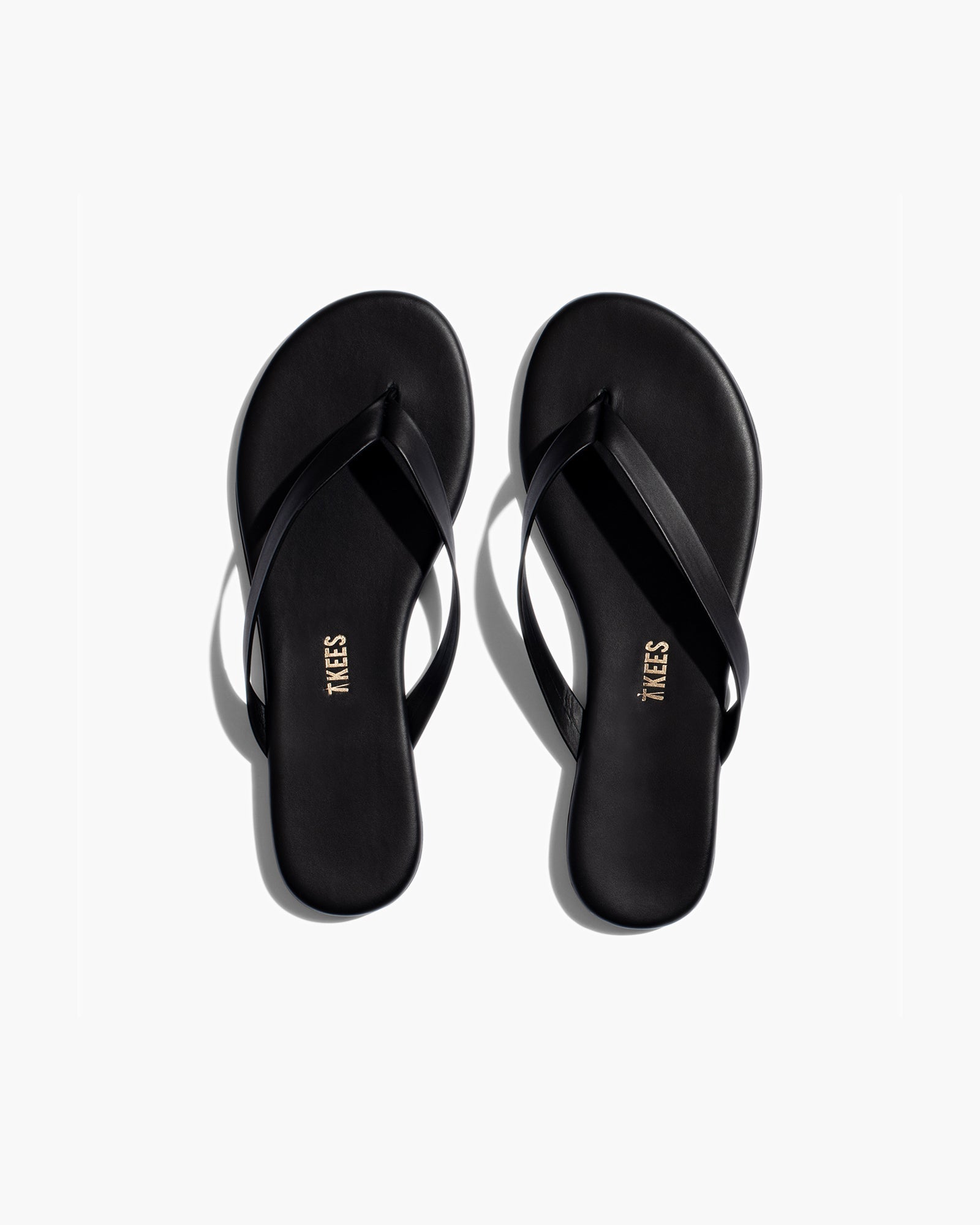 TKEES Boyfriend Vegan Flip Flops Damen Schwarz | MGICVHJ-15