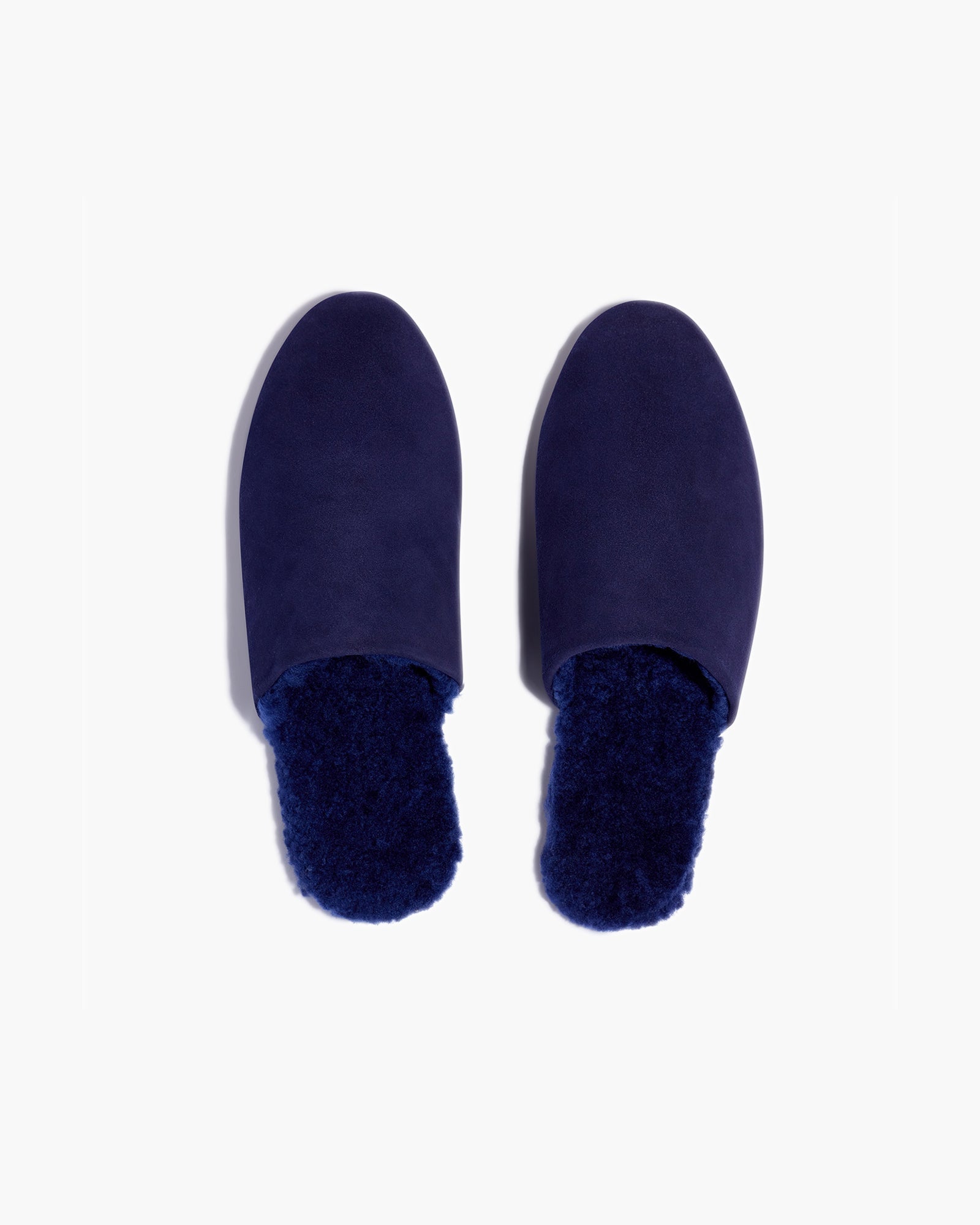 TKEES Ines Shearling Badelatschen Damen Navy | SFHPMLN-17