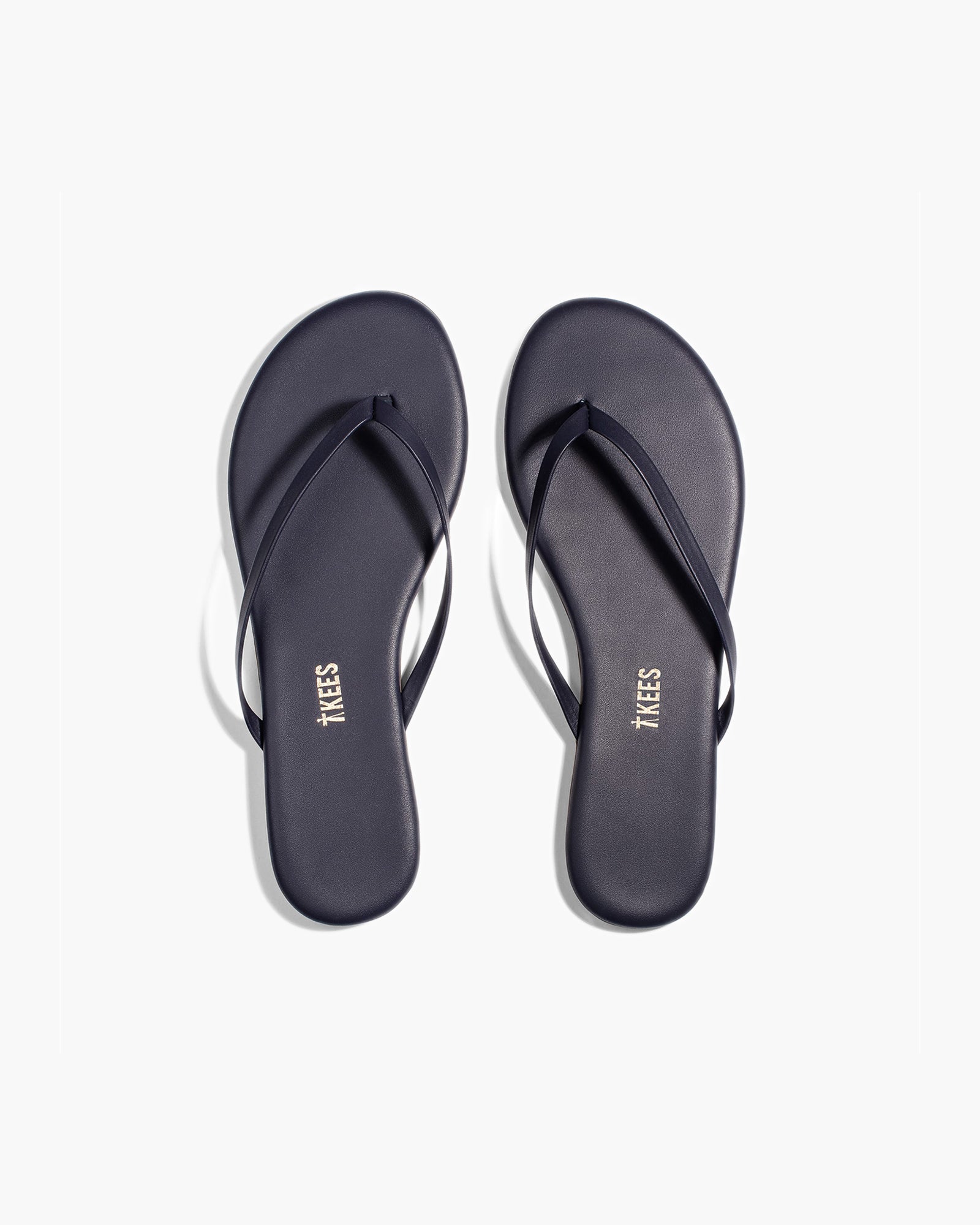 TKEES Lily Liners Flip Flops Damen Schwarz | HLBMQJS-27