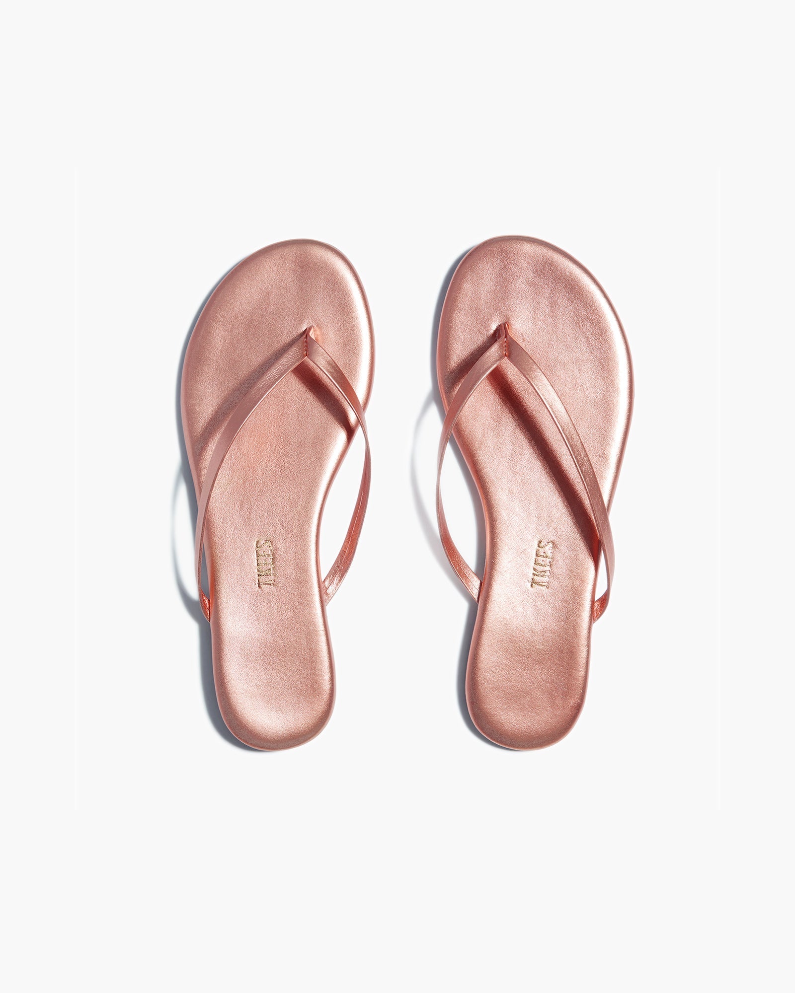 TKEES Lily Metallics Flip Flops Damen Rosa | DIPUZKE-25