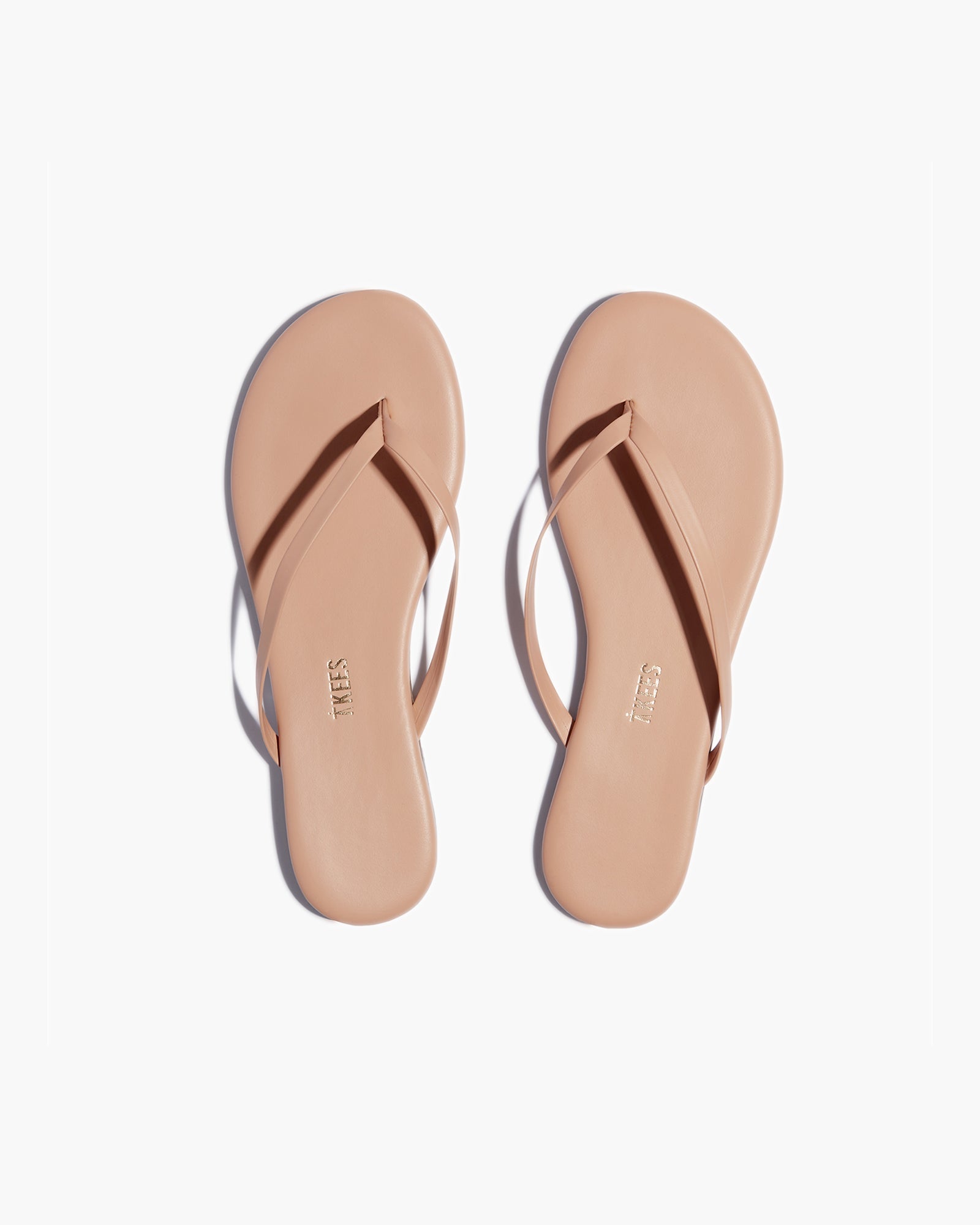 TKEES Lily Nudes Flip Flops Damen Beige | NQIDEXT-75