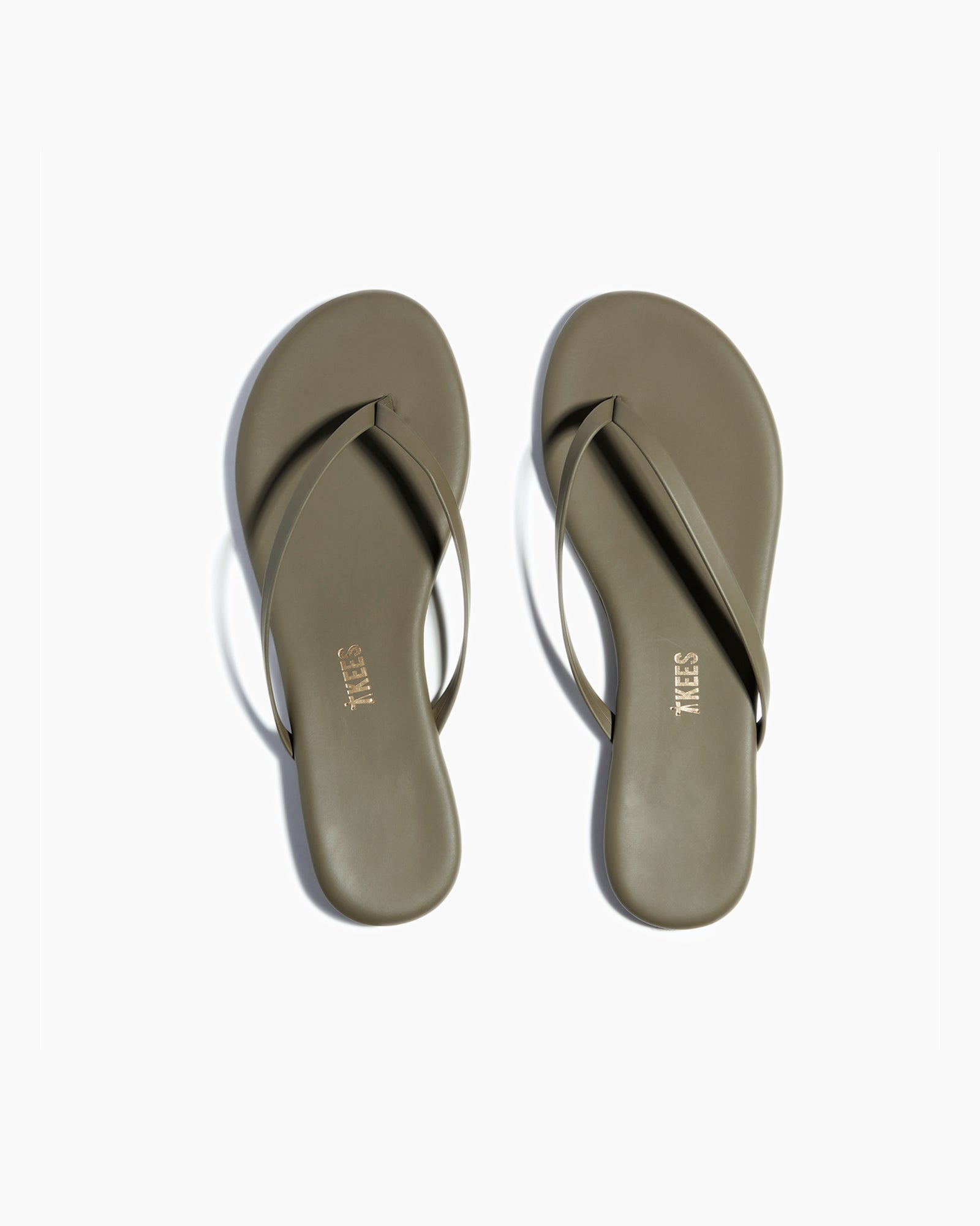 TKEES Lily Vegan Flip Flops Damen Grün | MJNECOU-72