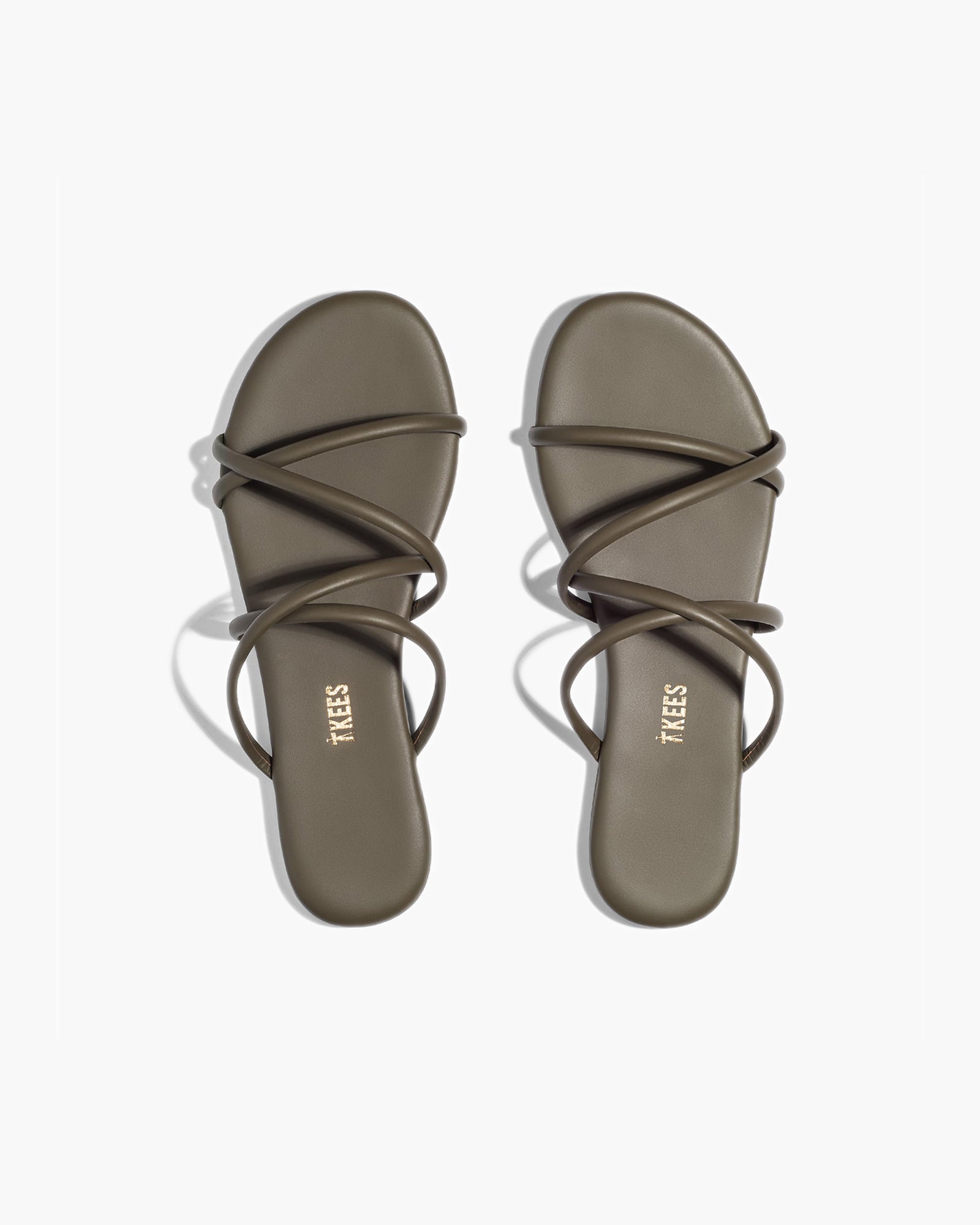 TKEES Sloane Sandalen Damen Olivgrün | LXDTOPE-85